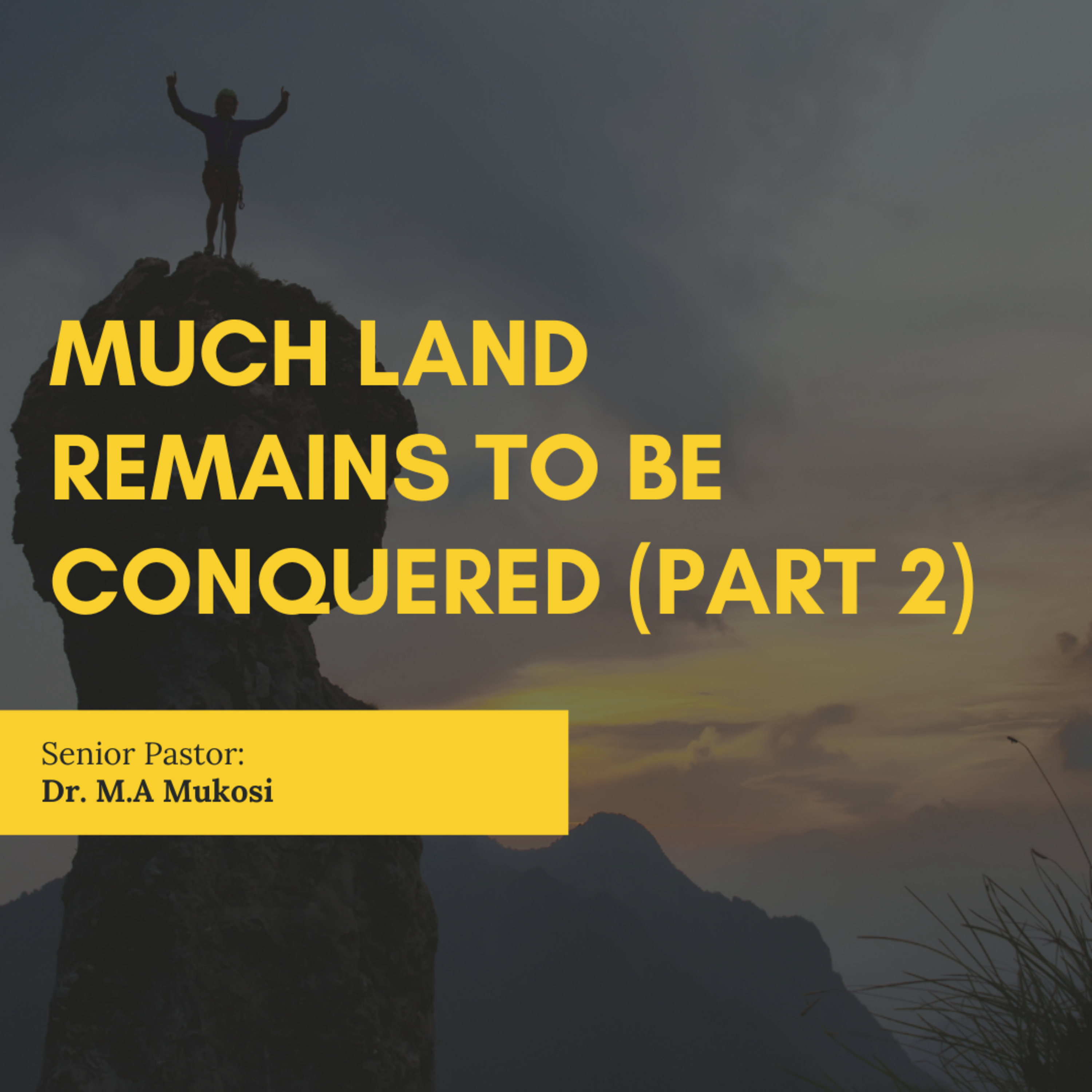 Much Land Remains to be Conquered (Part 2) - Dr. M.A Mukosi episode artwork