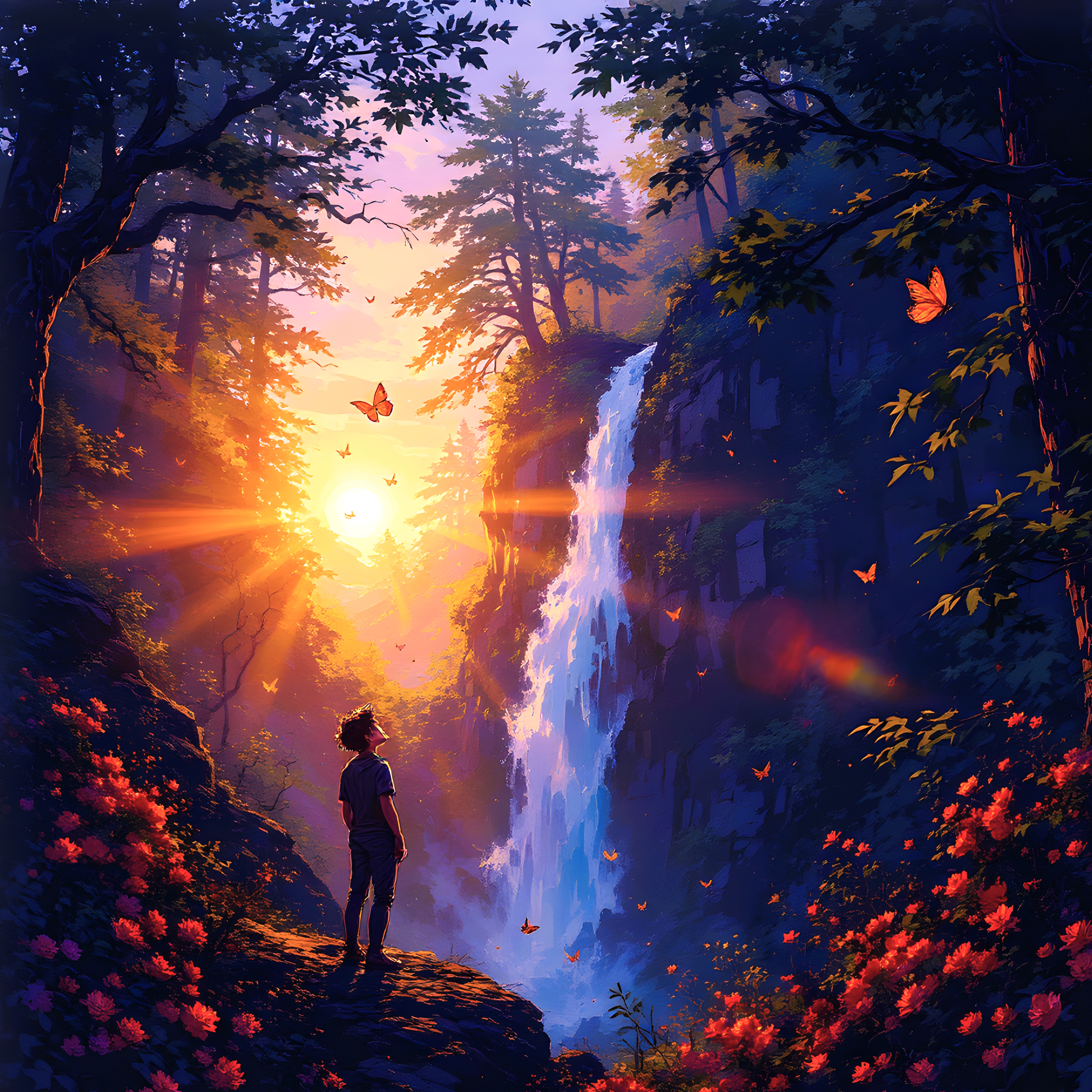 The Woodland Waterfall of Peace | Scottish Accent Sleep Story for Grown Ups (Soft ASMR)