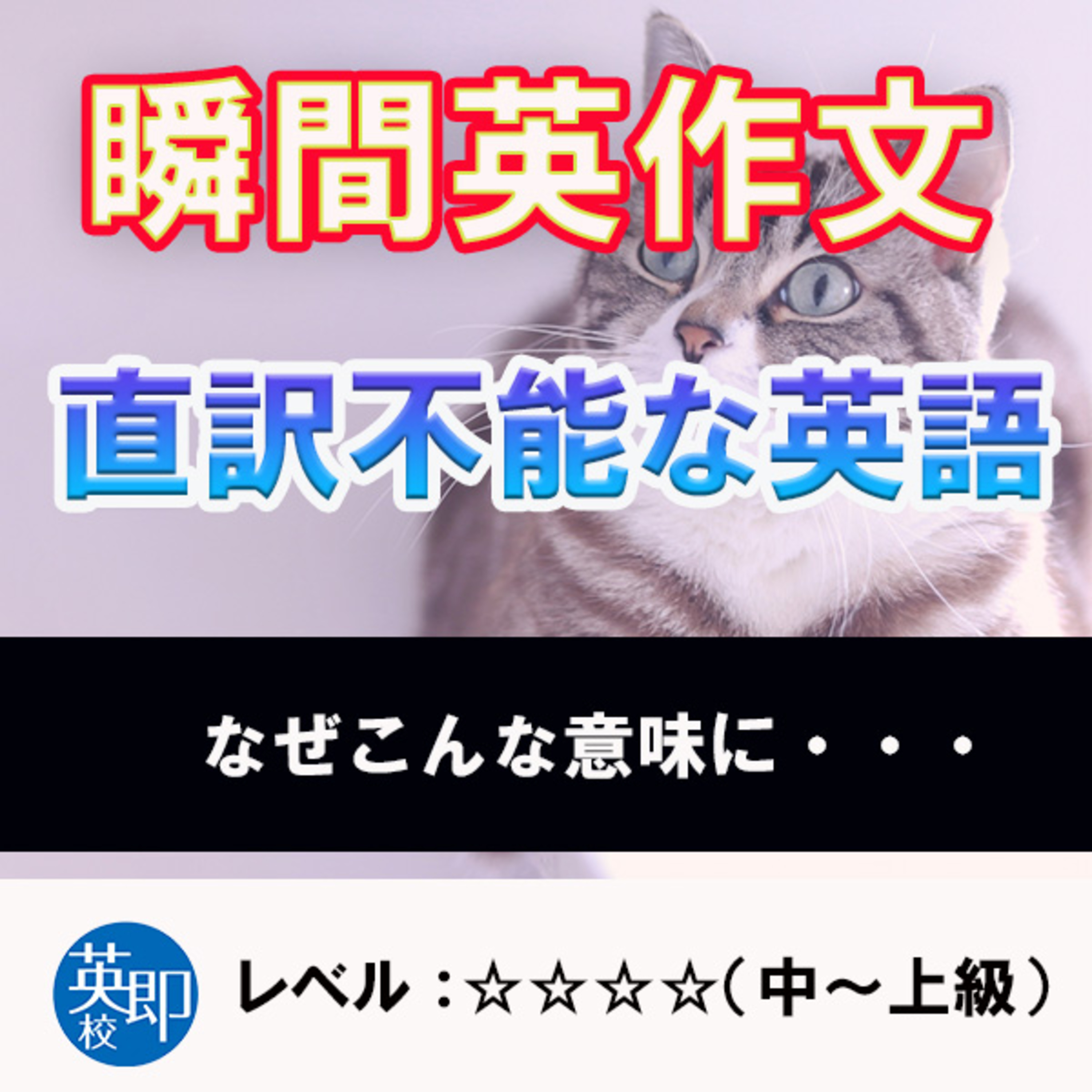 瞬間英作文：直訳不能な英語 episode artwork