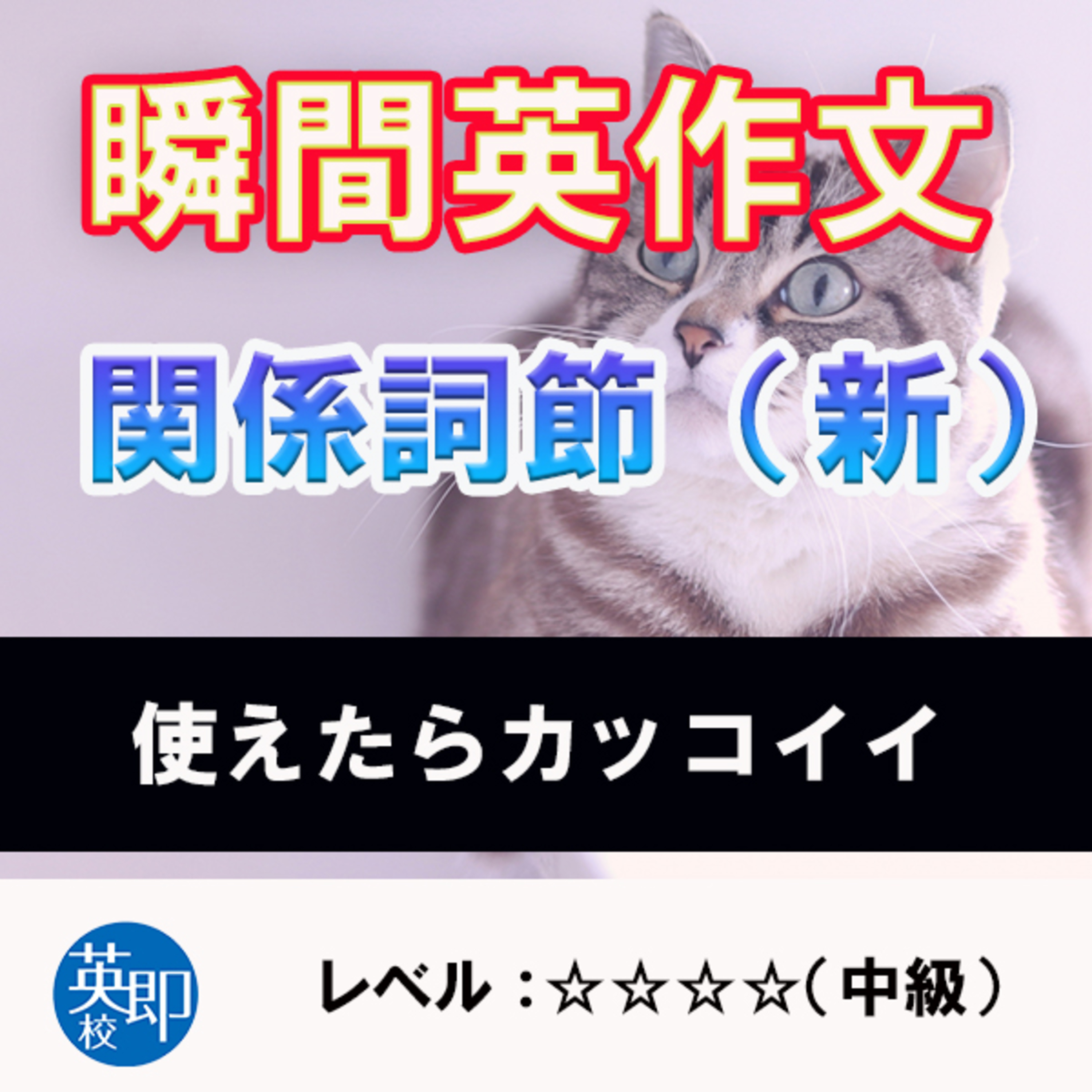 【瞬間英作文：関係詞節（新）】whoseもwhereもこれでマスター！ episode artwork