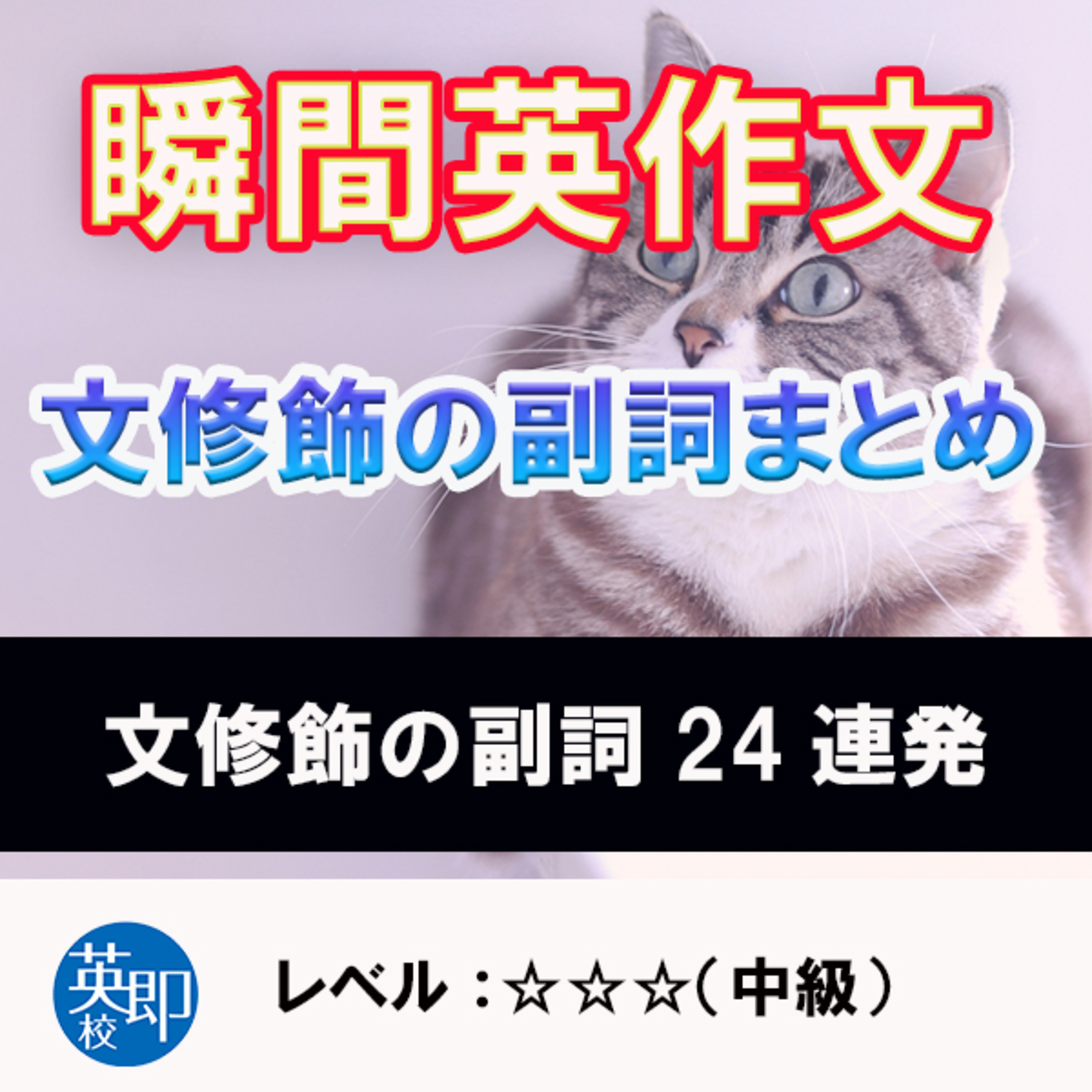 瞬間英作文特別編：文修飾の副詞まとめ episode artwork