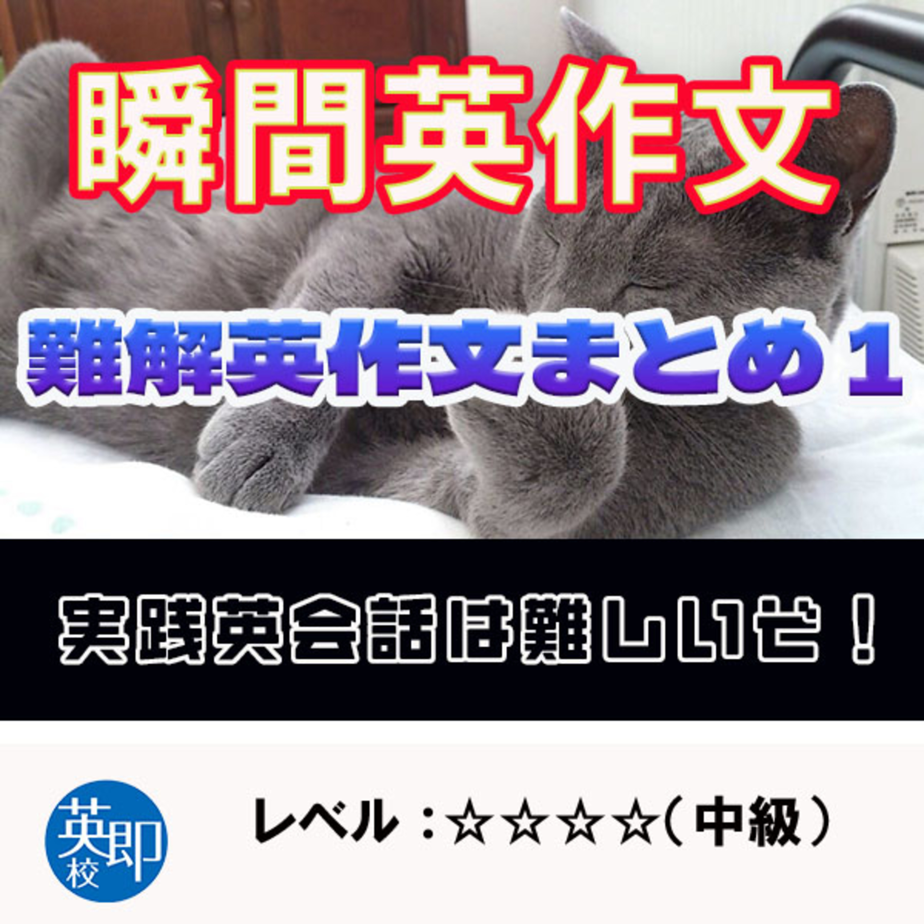 【瞬間英作文：特別編】英作文修行の旅28　難解英作文まとめ１ episode artwork