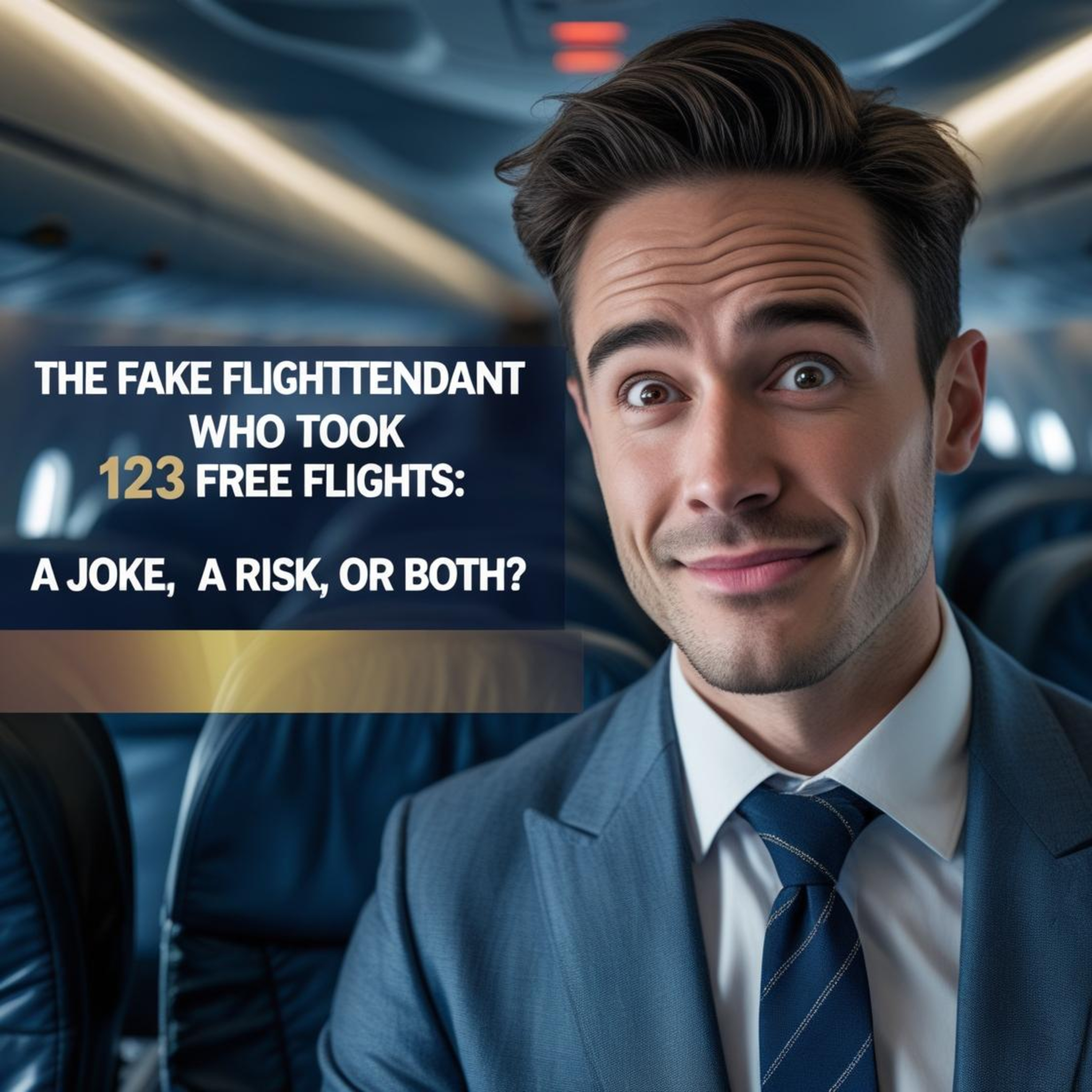 The fake flight attendant who took 123 free flights: A joke, a risk, or both? episode artwork