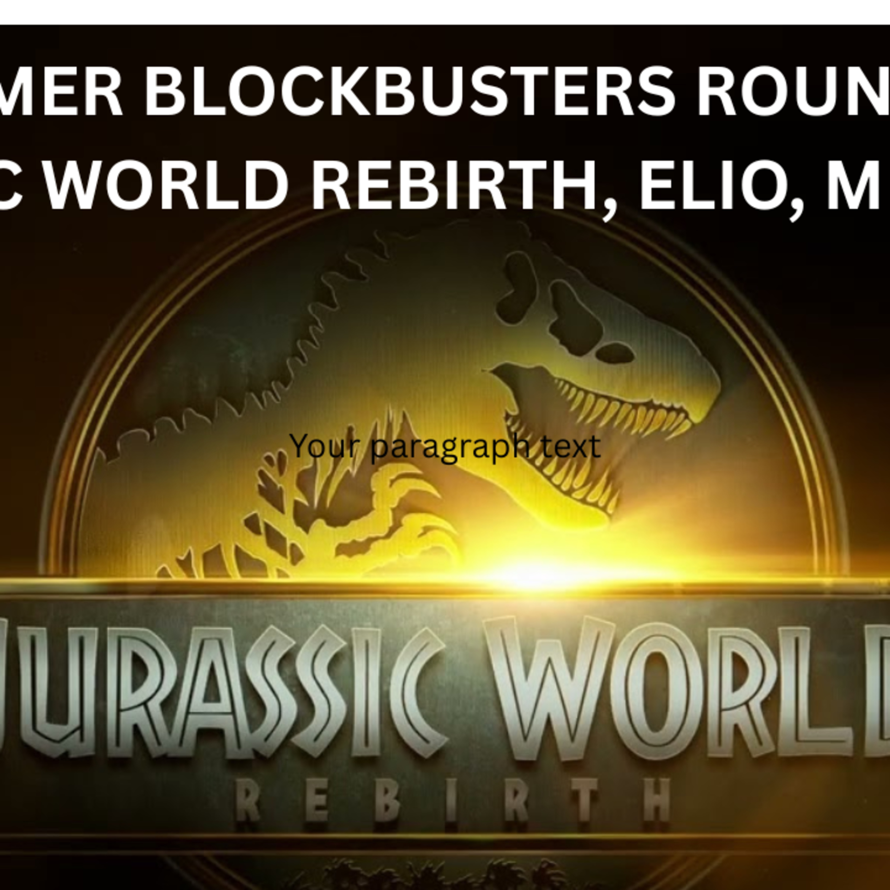 Jurassic World Rebirth Review + Elio, Megan 2.0, F1, & 28 Years Later: Bob Garver Returns!  episode artwork