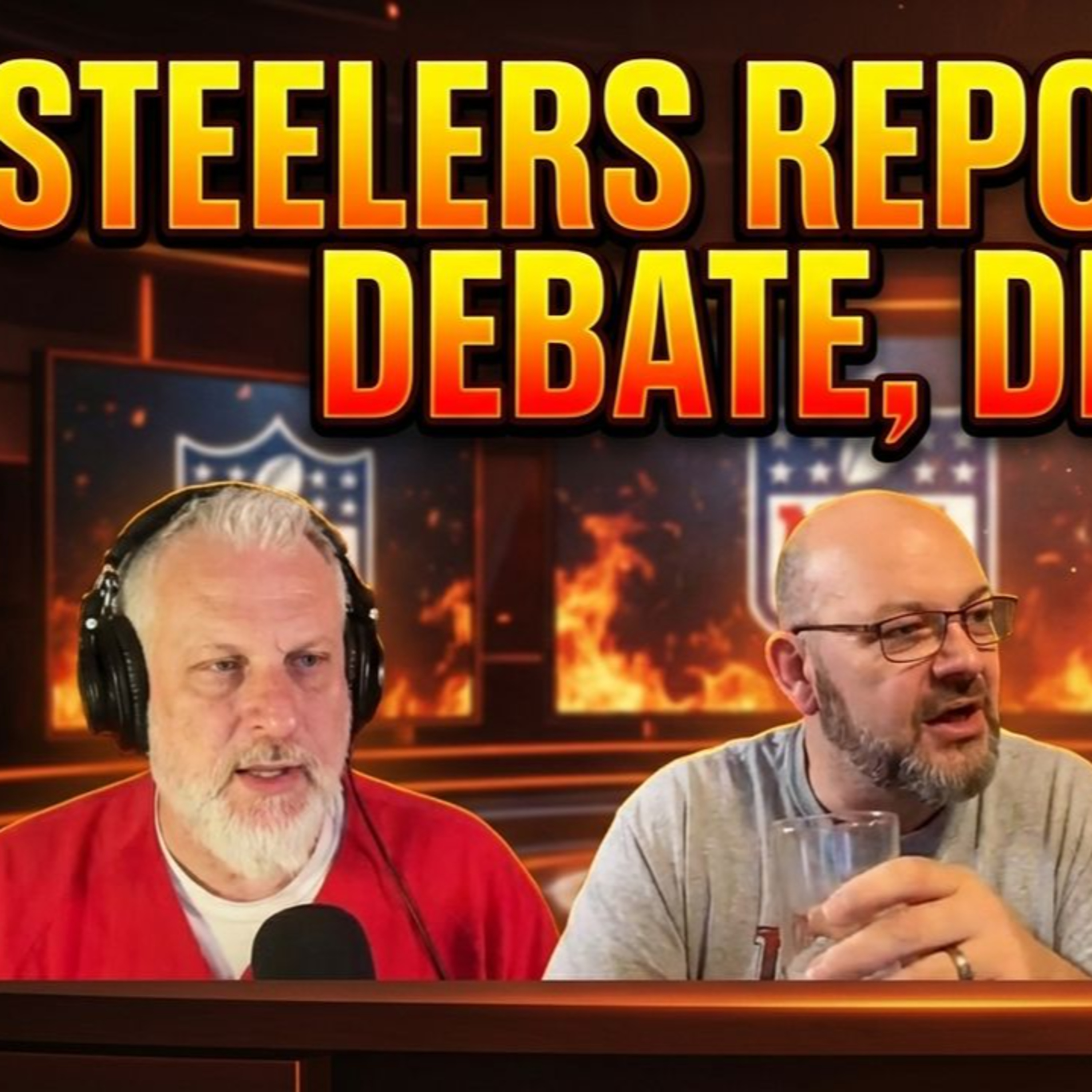 Steelers report card debate, draft rumors and the weird ranch milkshake NFL scouting joke episode artwork