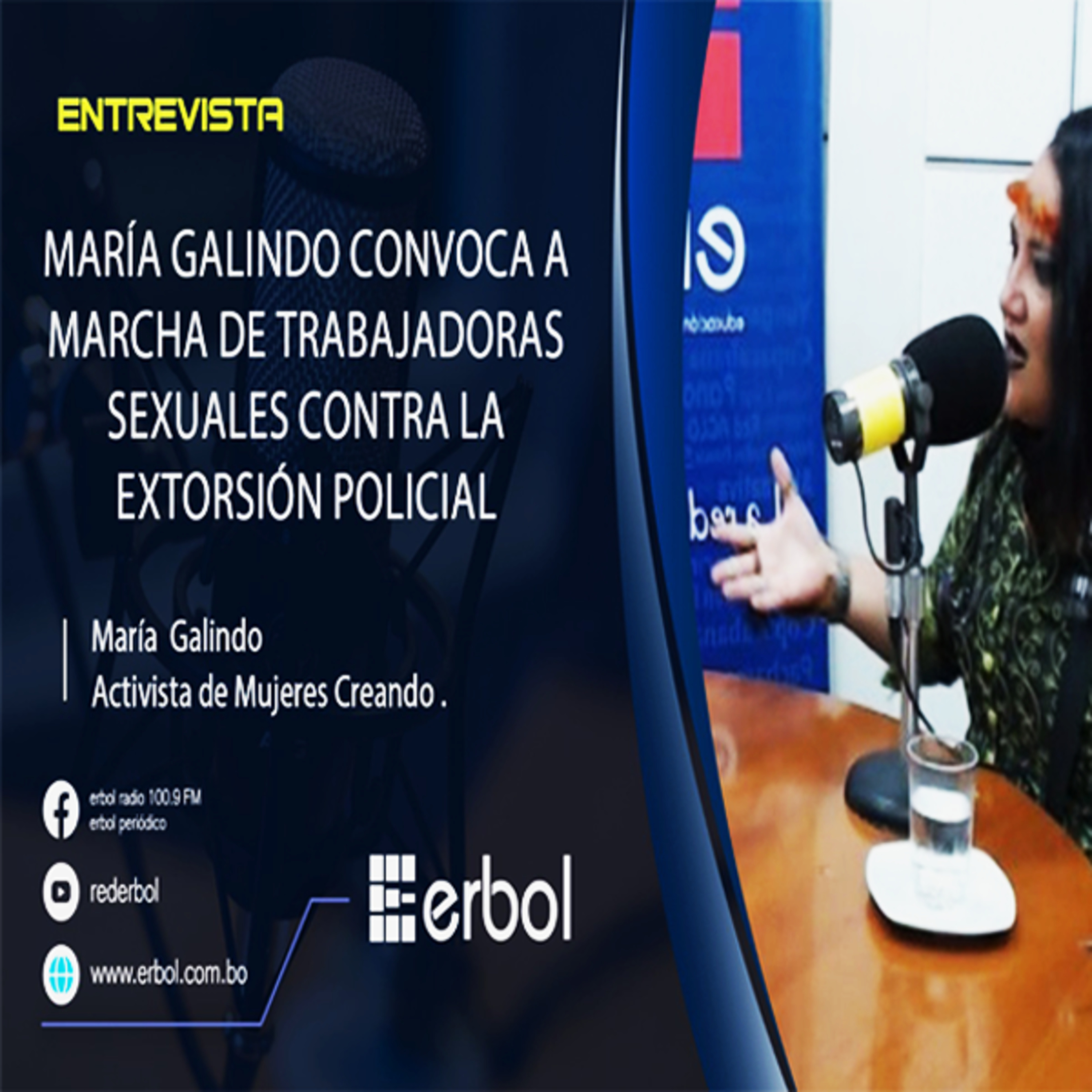 María Galindo convoca a marcha de trabajadoras sexuales contra la extorsión policial