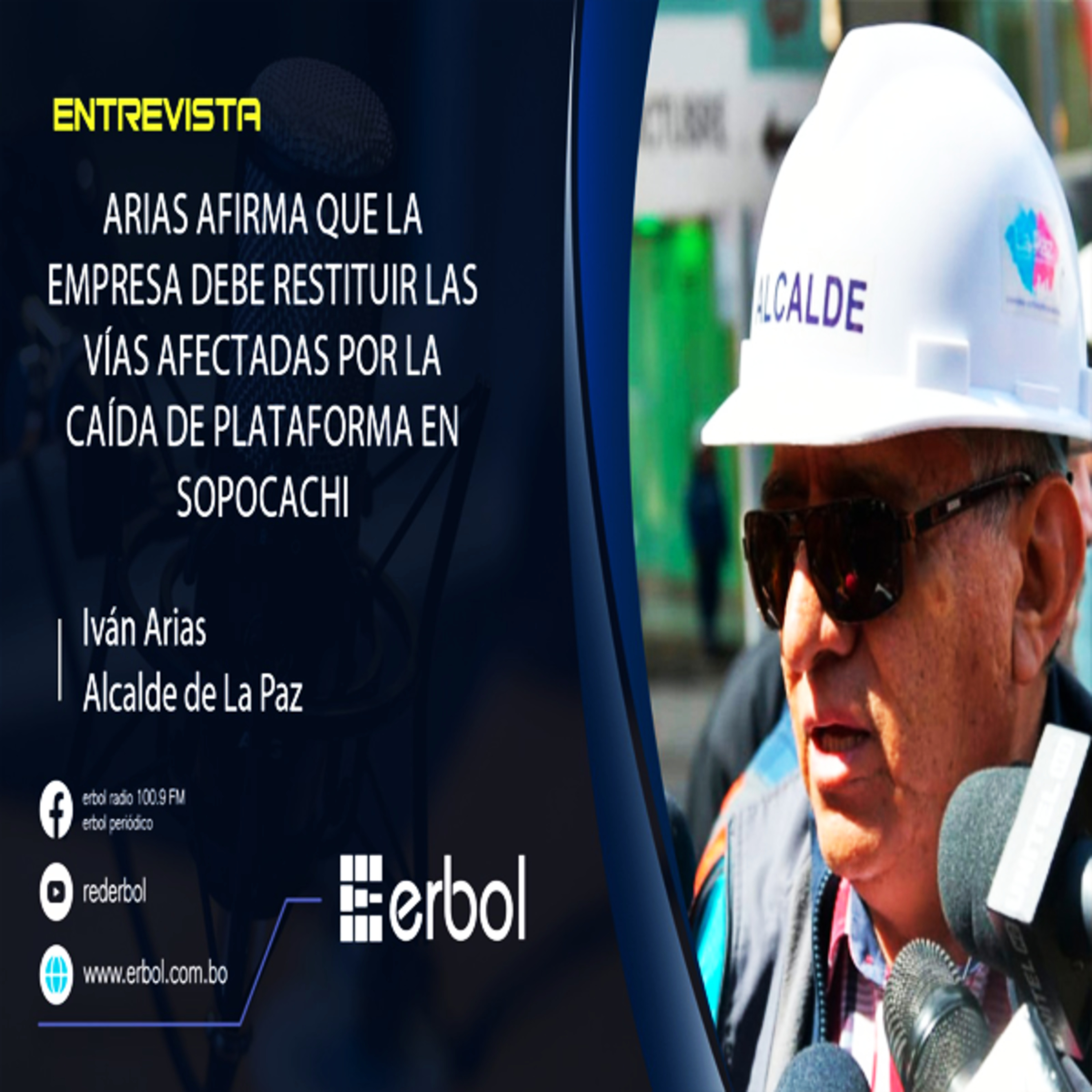 La Paz: Arias afirma que la empresa debe restituir las vías afectadas por la caída de plataforma en Sopocachi episode artwork