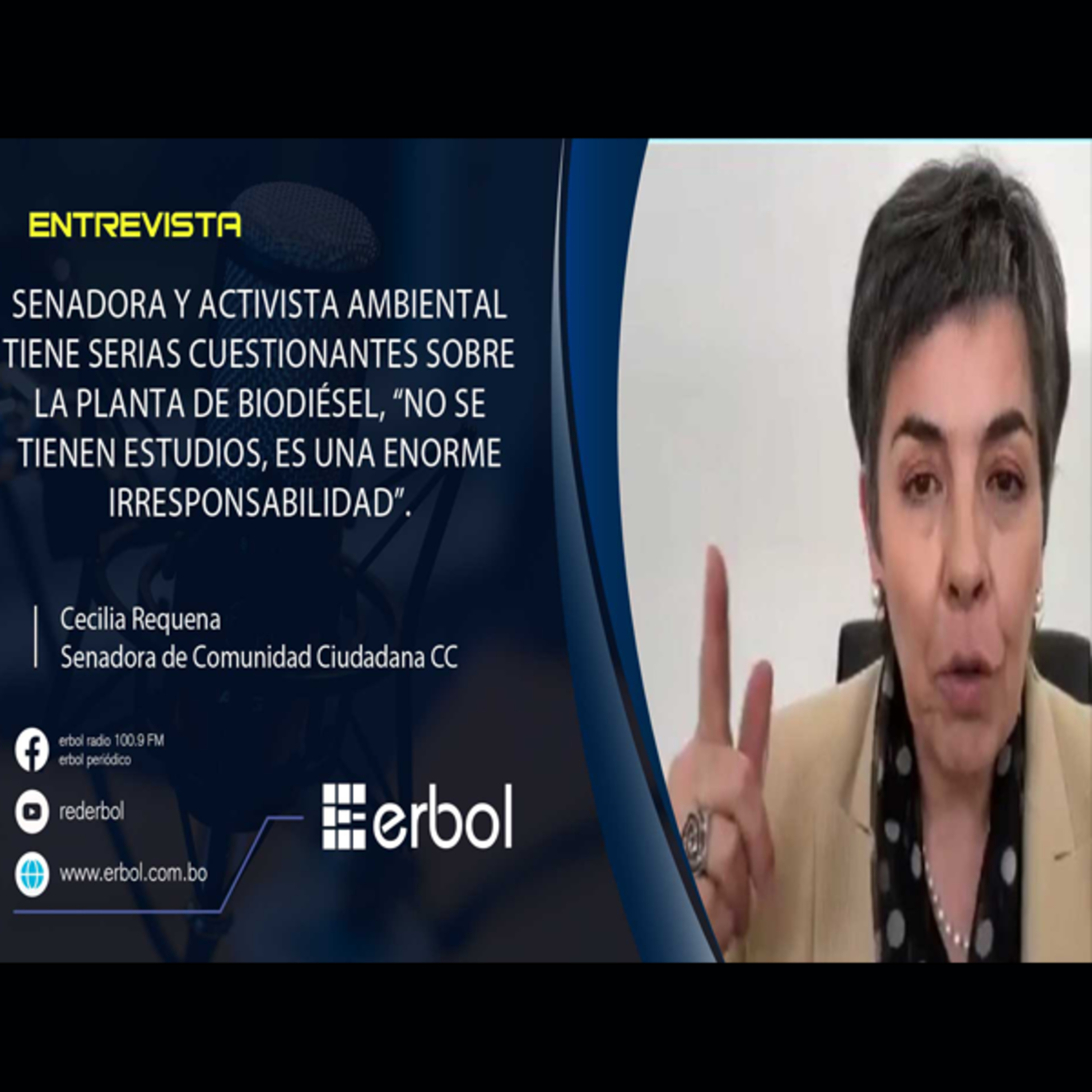 Senadora ambientalista cuestiona la planta de biodiésel episode artwork