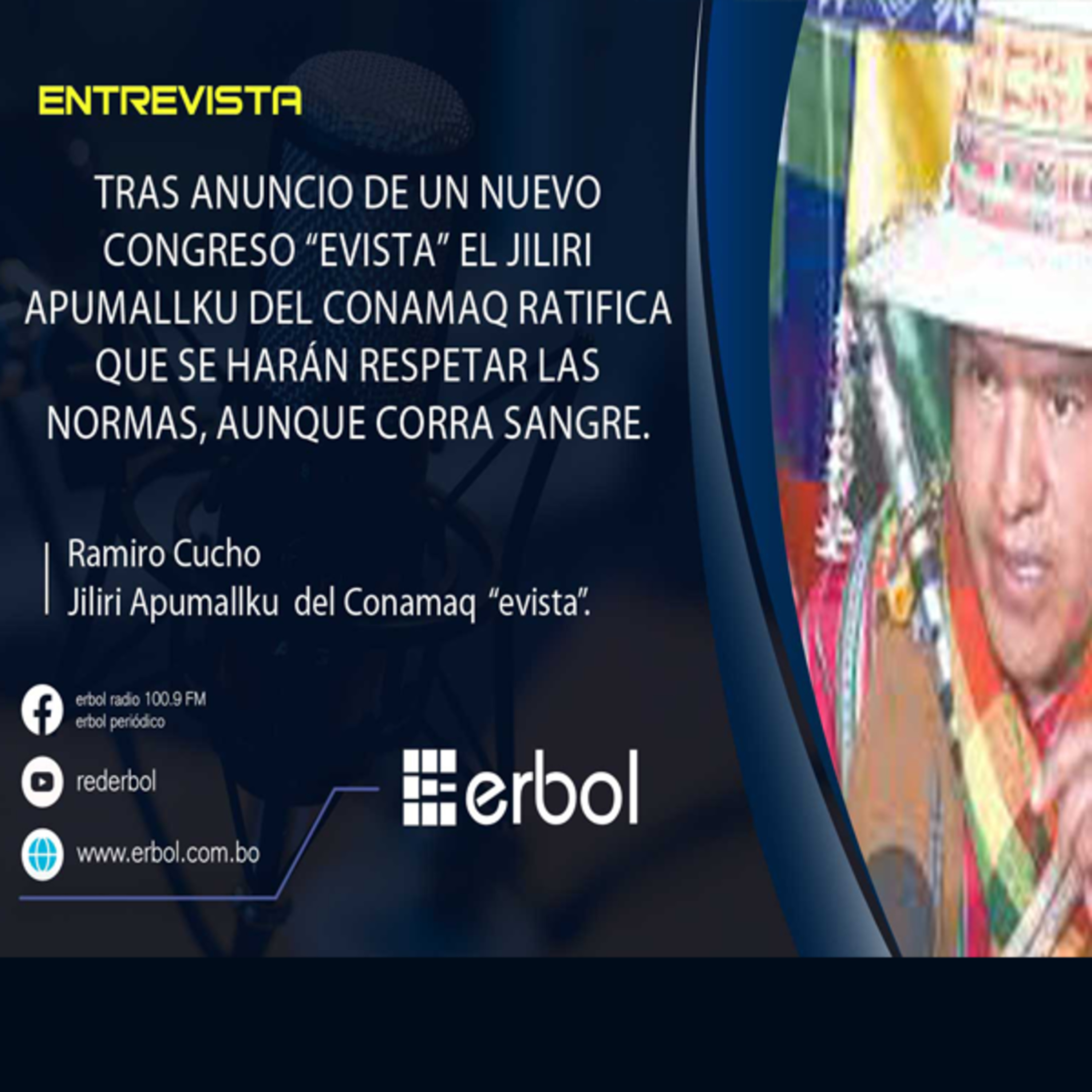 Dirigente "evista" ratifica que puede correr sangre si se inhabilita a Morales episode artwork