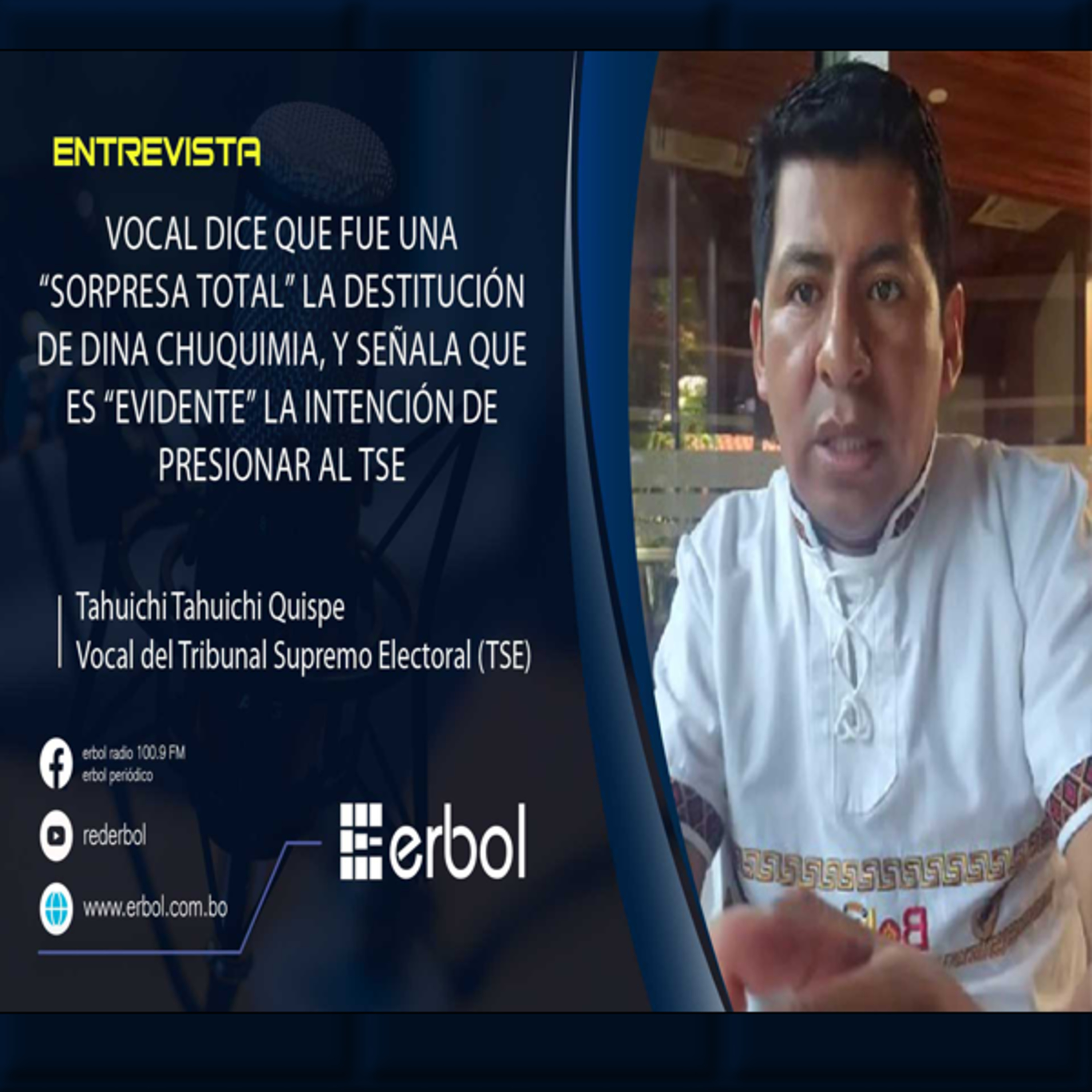 Sorpresa en el TSE por la destitución de Dina Chuquimia episode artwork