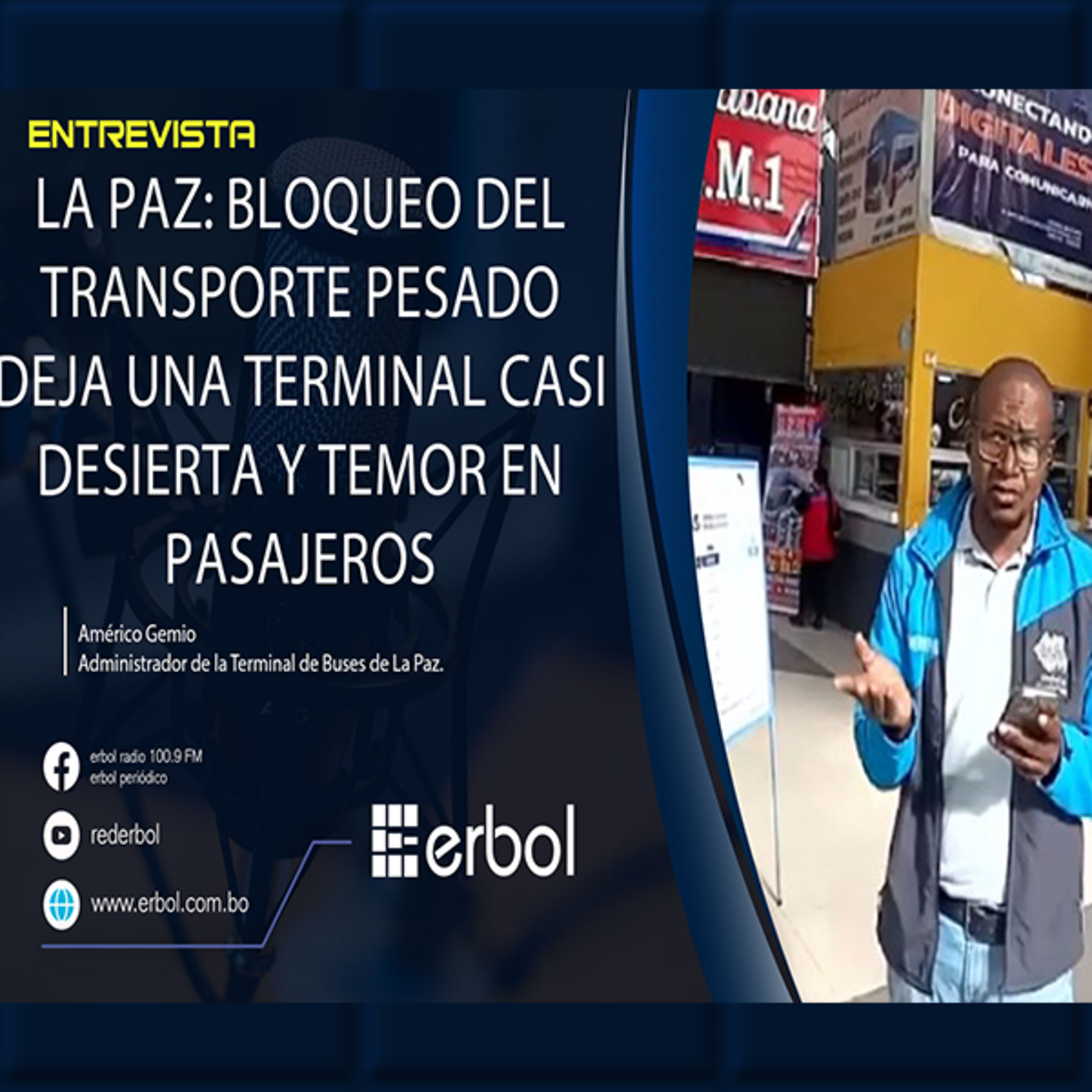 La Paz bloqueos del transporte pesado deja la terminal de buses casi desierta episode artwork
