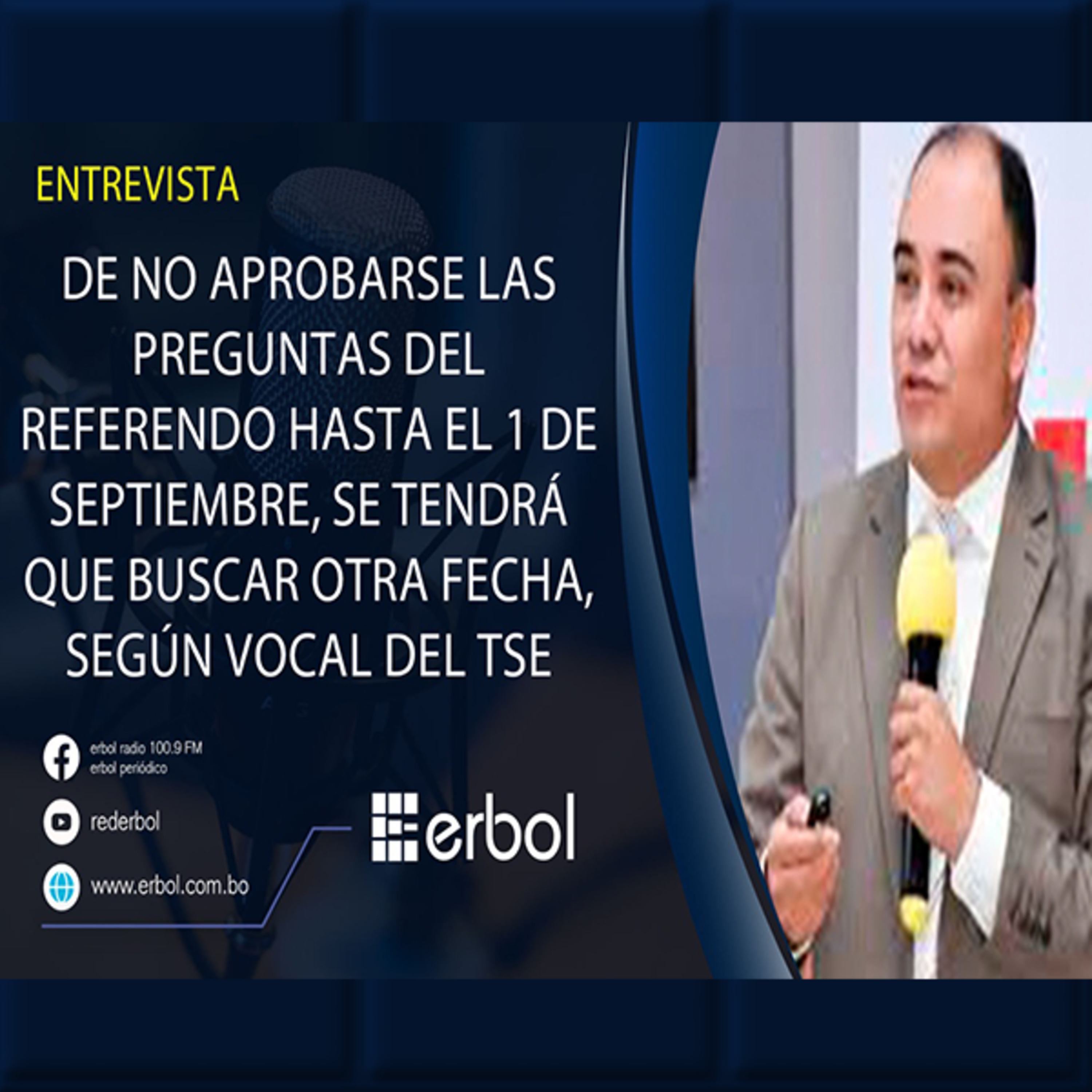 Vocal del TSE: El 1 de septiembre es el plazo límite para aprobar preguntas del referéndum  episode artwork