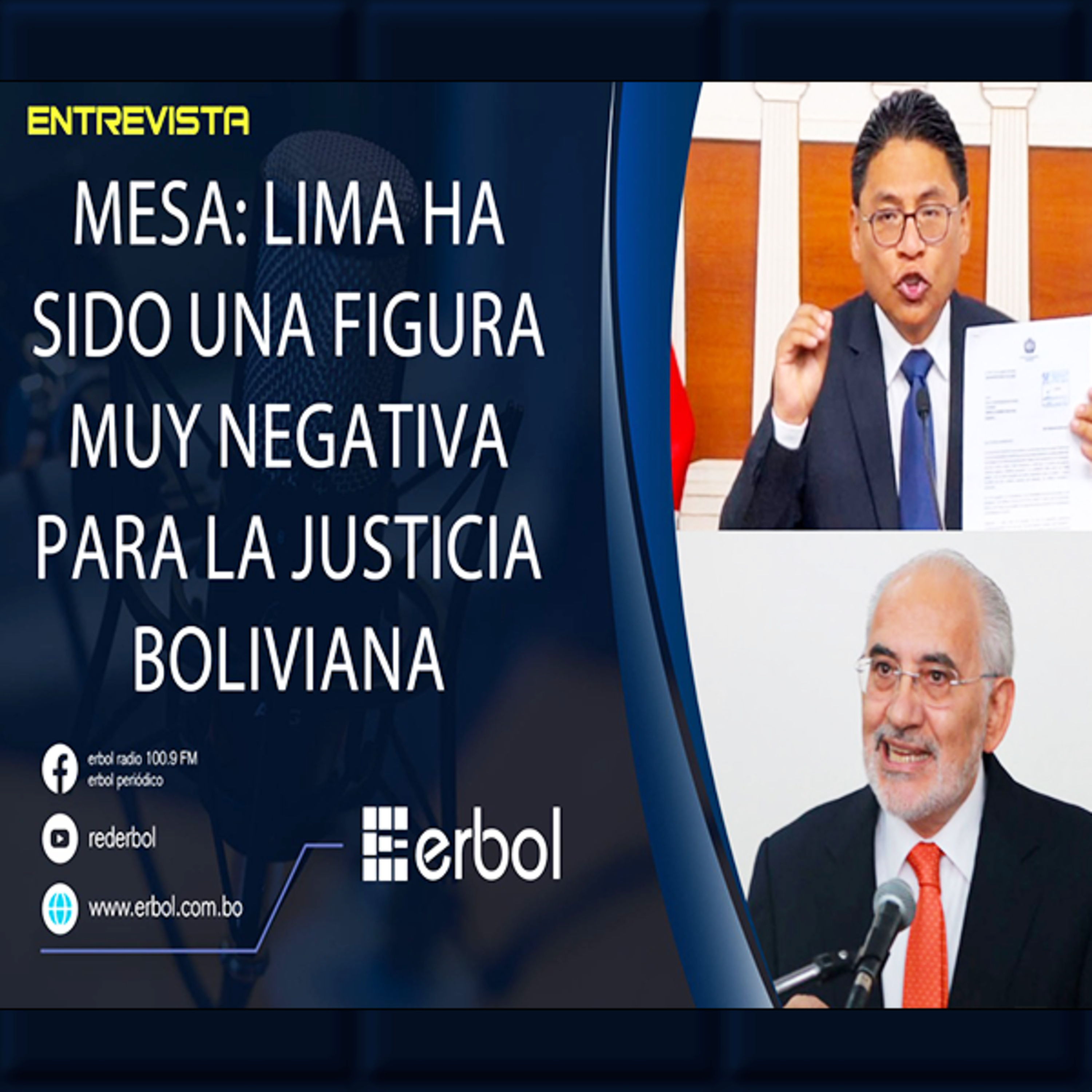 Carlos Mesa critica la gestión de Iván Lima tras su renuncia como Ministro de Justicia episode artwork