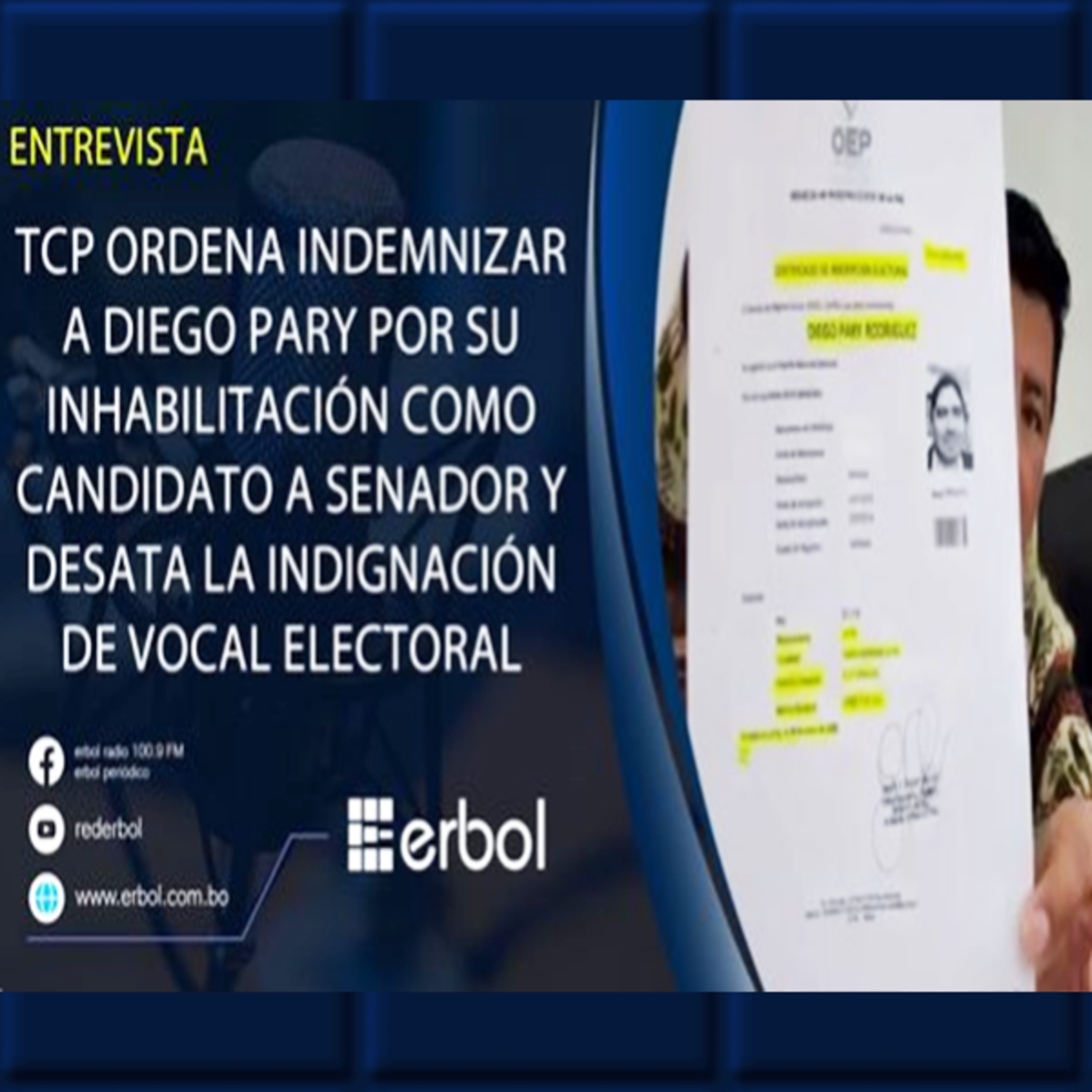 Vocal del TSE critica al TCP por comprometer la democracia en Bolivia episode artwork