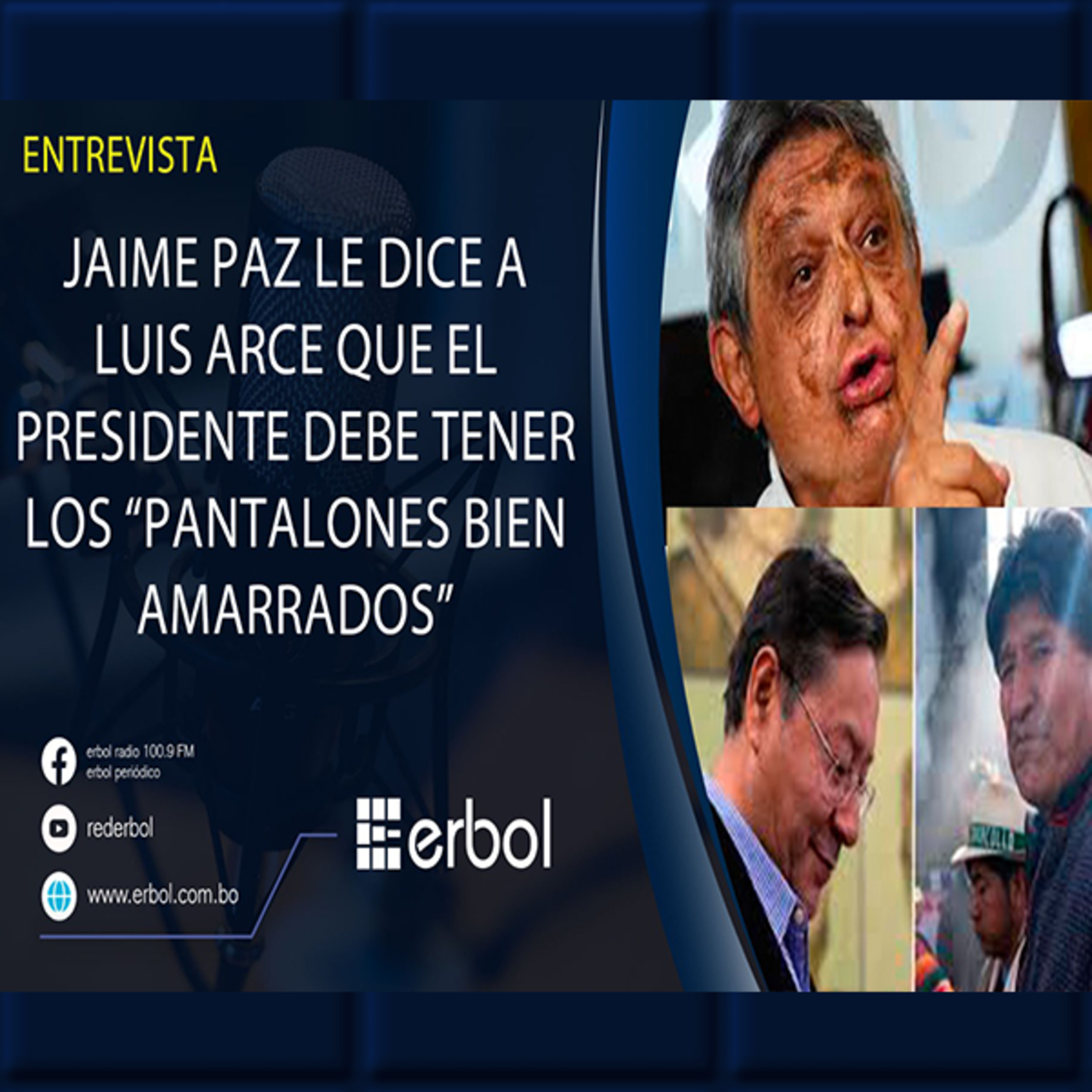 Jaime Paz Zamora pide a Luis Arce Hacer Respetar las Instituciones