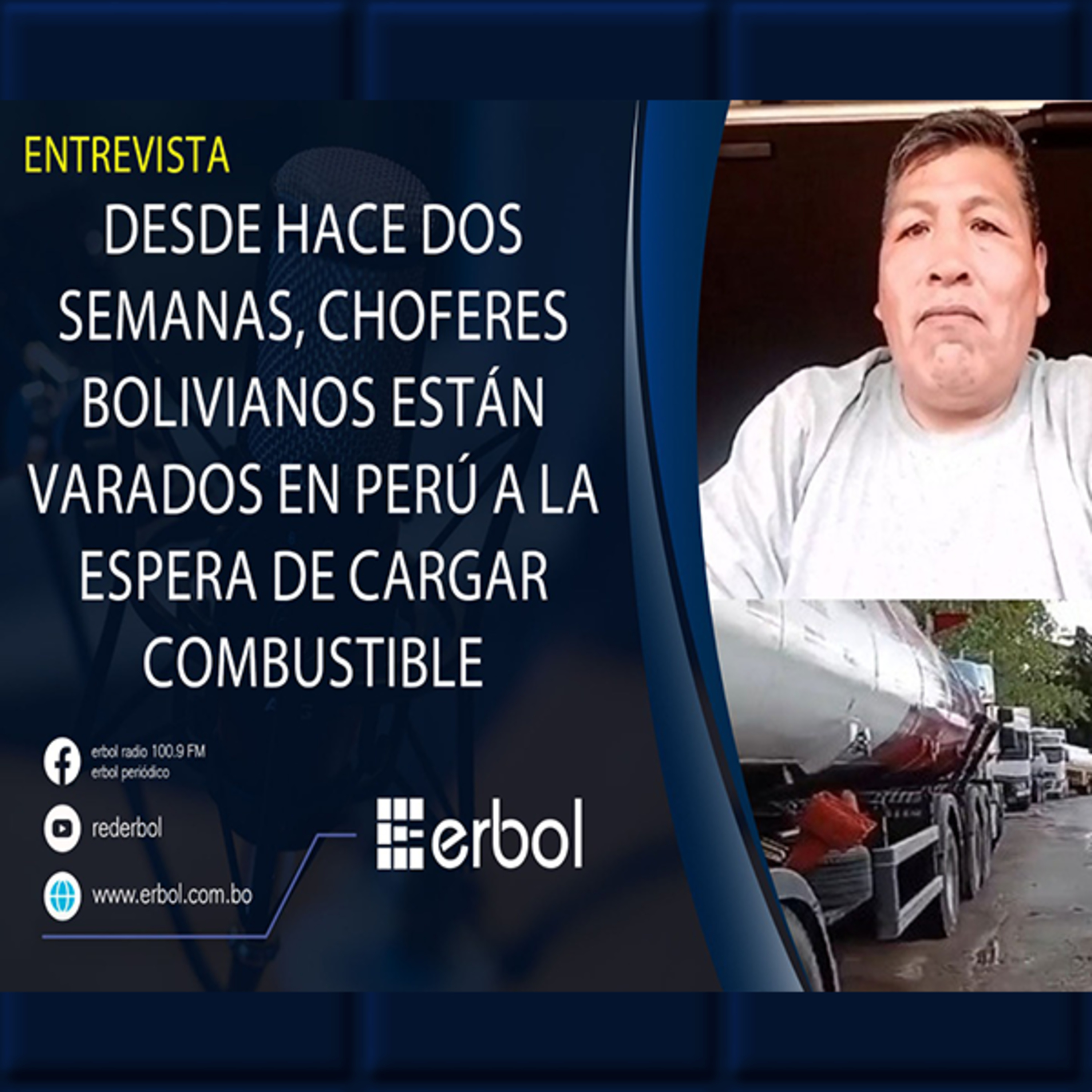 Cerca de 120 cisternas varadas en Perú afecta el suministro de combustible en Bolivia episode artwork