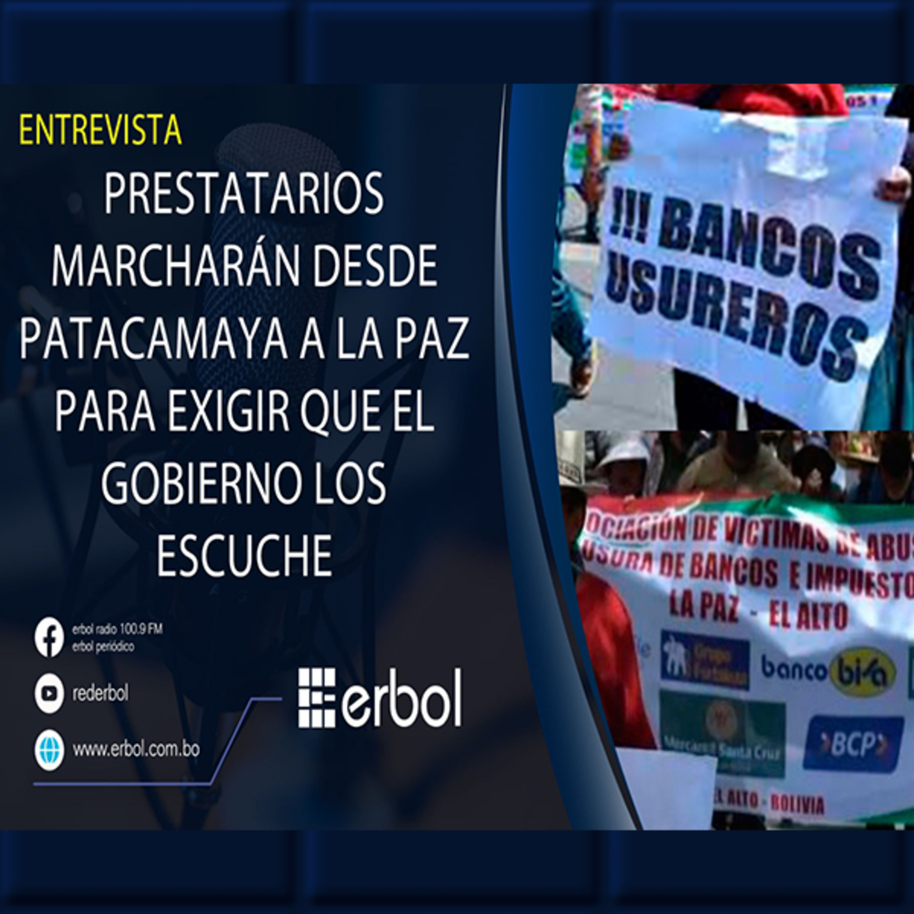 Prestatarios convocan a marcha nacional en Patacamaya por desatención del Gobierno episode artwork