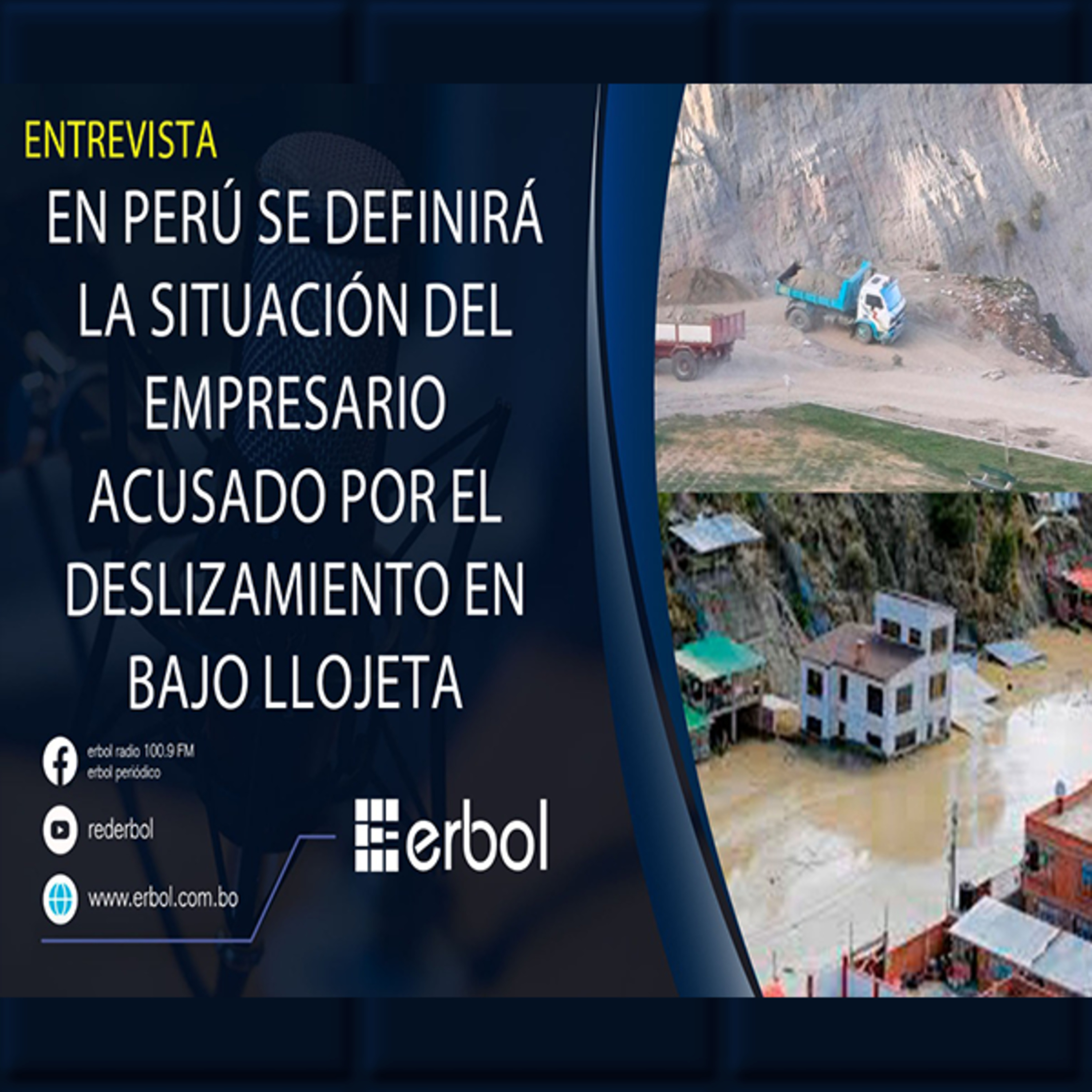 El primer título tiene que ser Detienen al empresario acusado por el deslizamiento en Bajo Llojeta