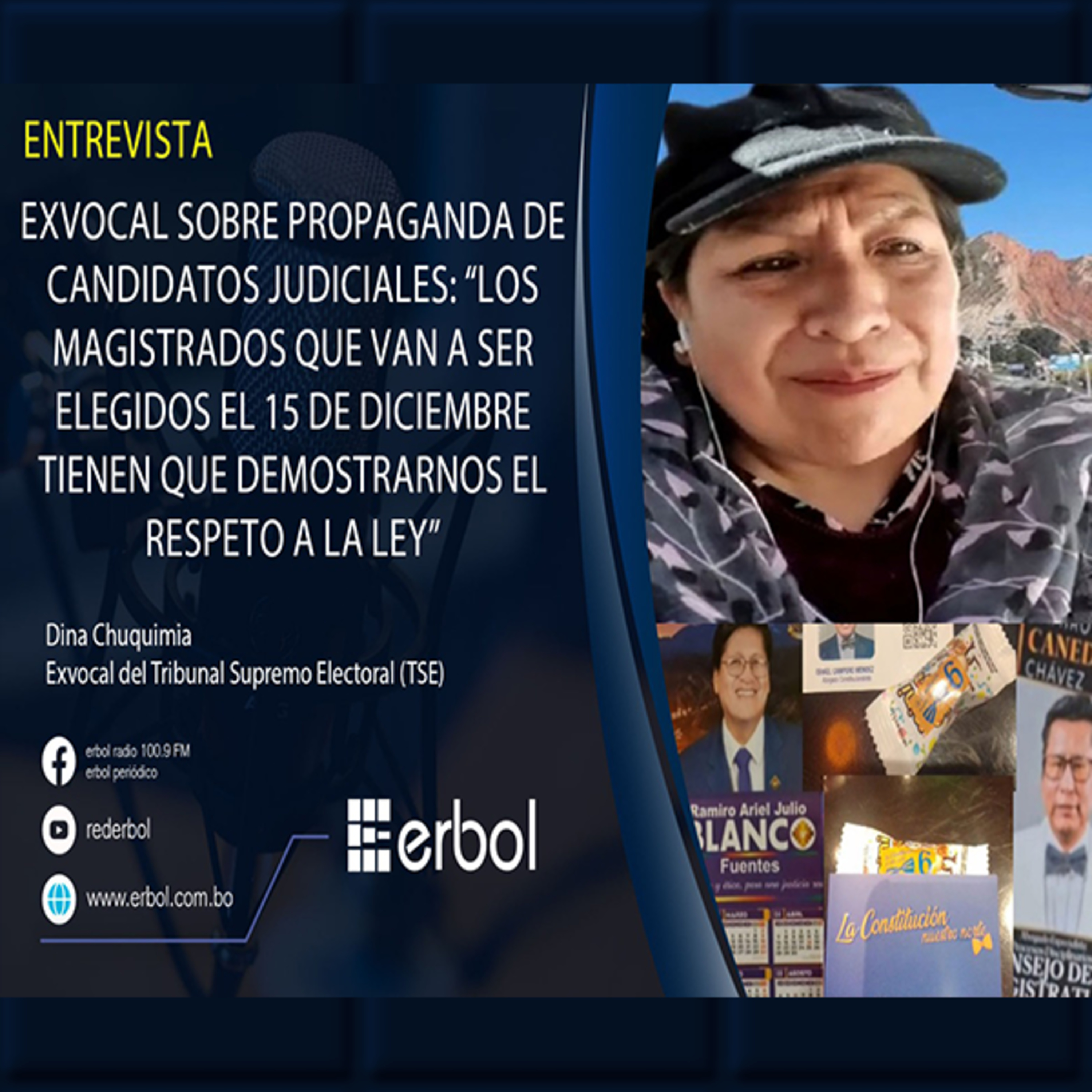 Dina Chuquimia recuerda que las campañas particulares de candidatos judiciales están prohibidas episode artwork