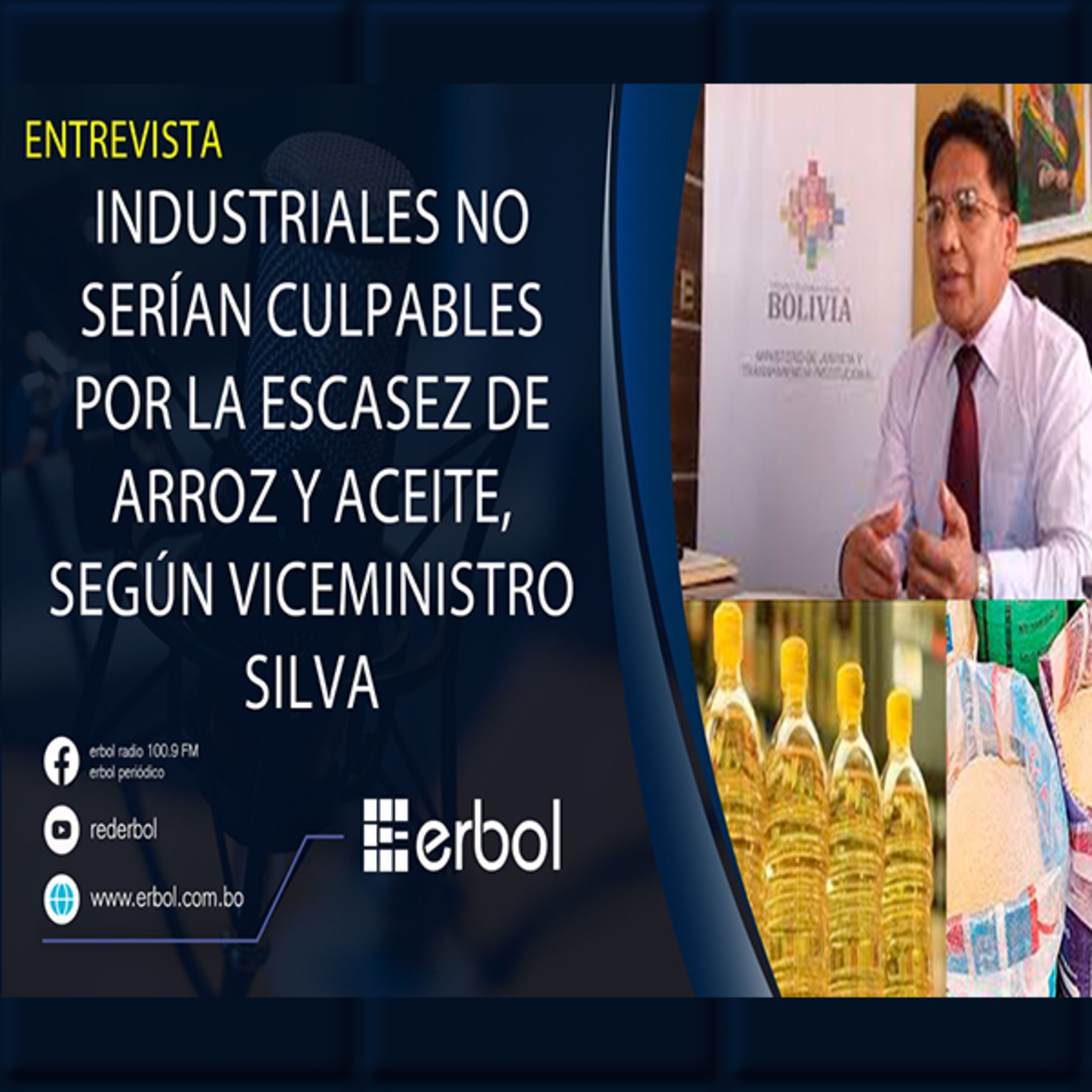 Viceministro Silva descarta responsabilidad de industriales en la escasez de arroz y aceite episode artwork