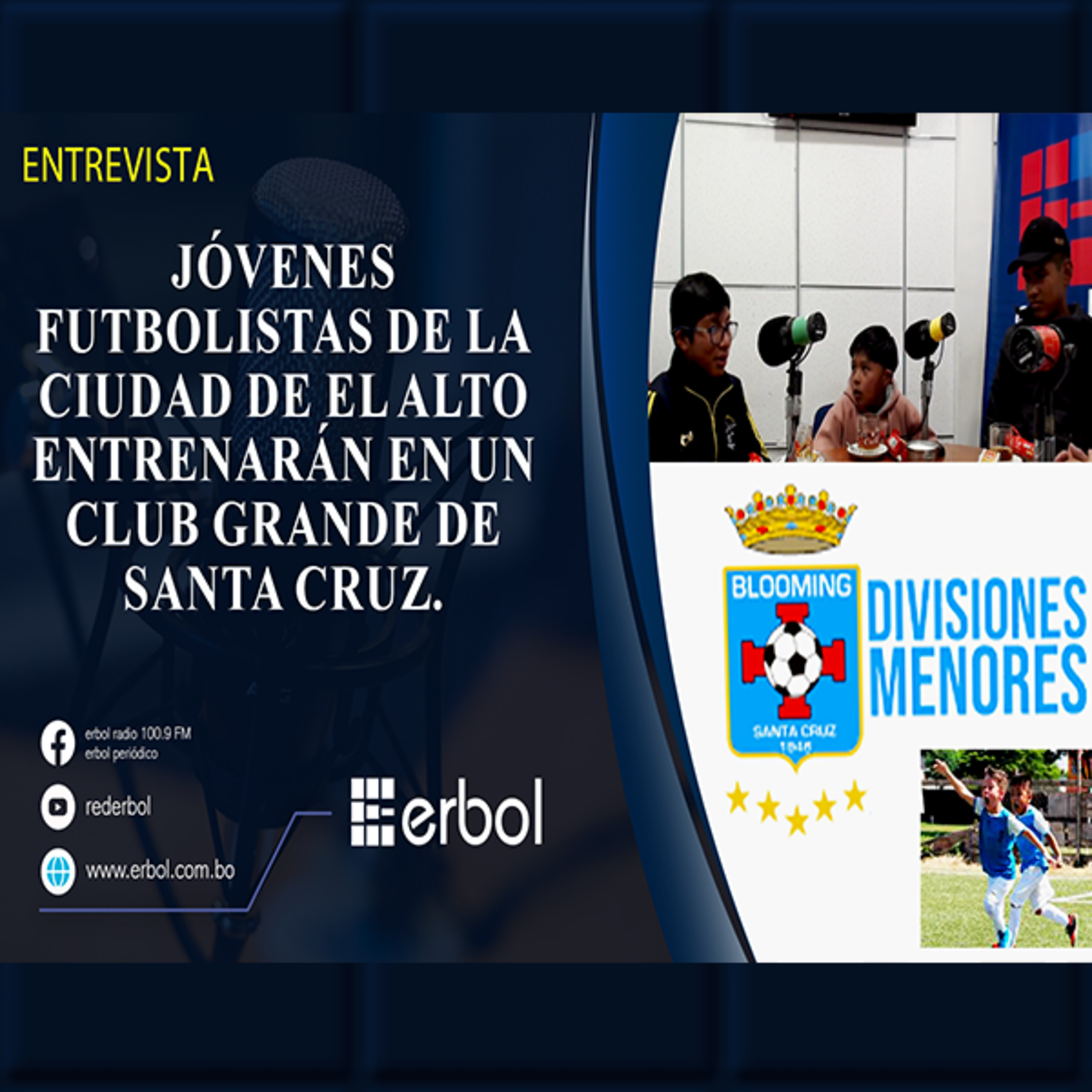 Jóvenes futbolistas de la ciudad de El Alto entrenarán en un club grande de Santa Cruz.