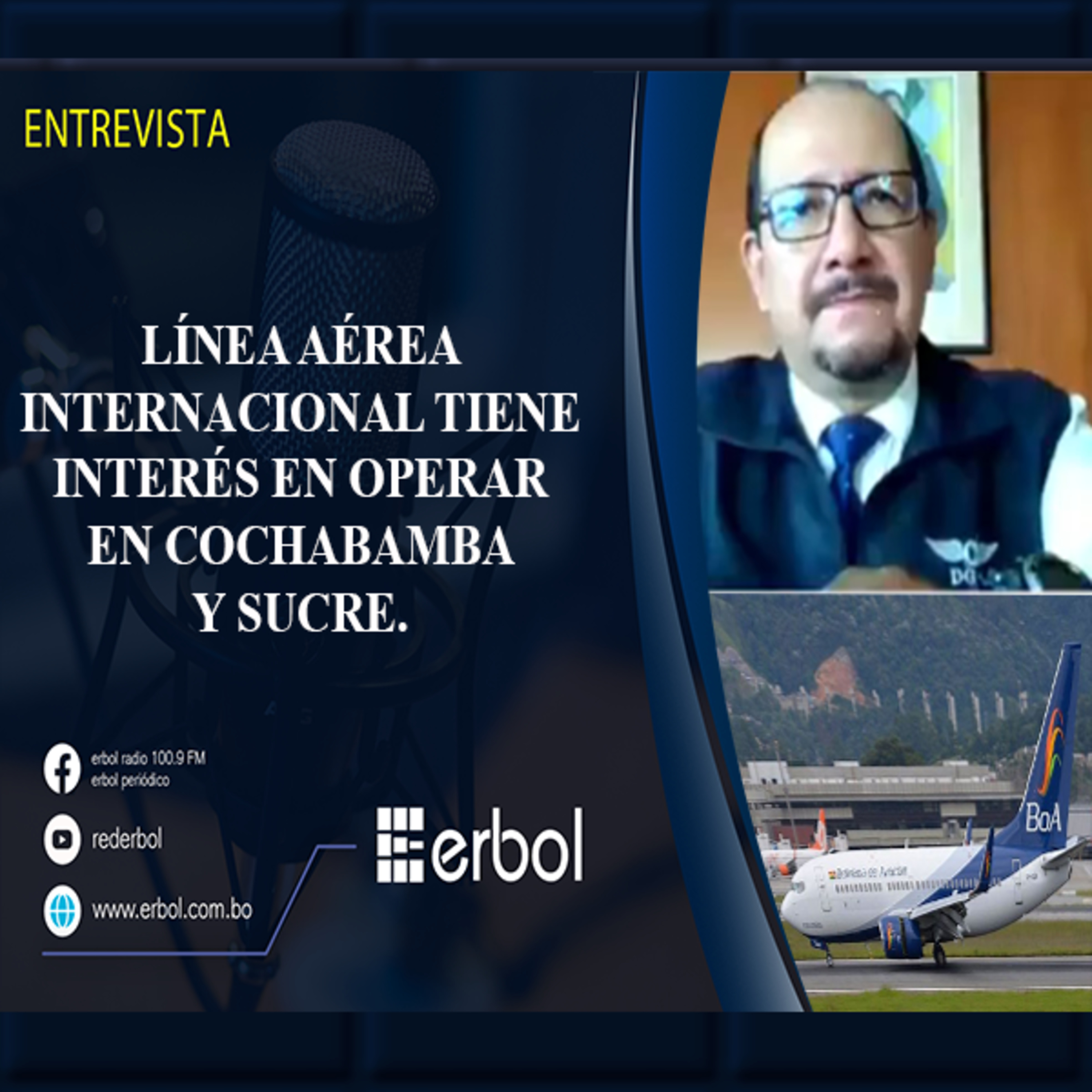 Línea aérea internacional tiene interés en operar en Cochabamba y Sucre. episode artwork