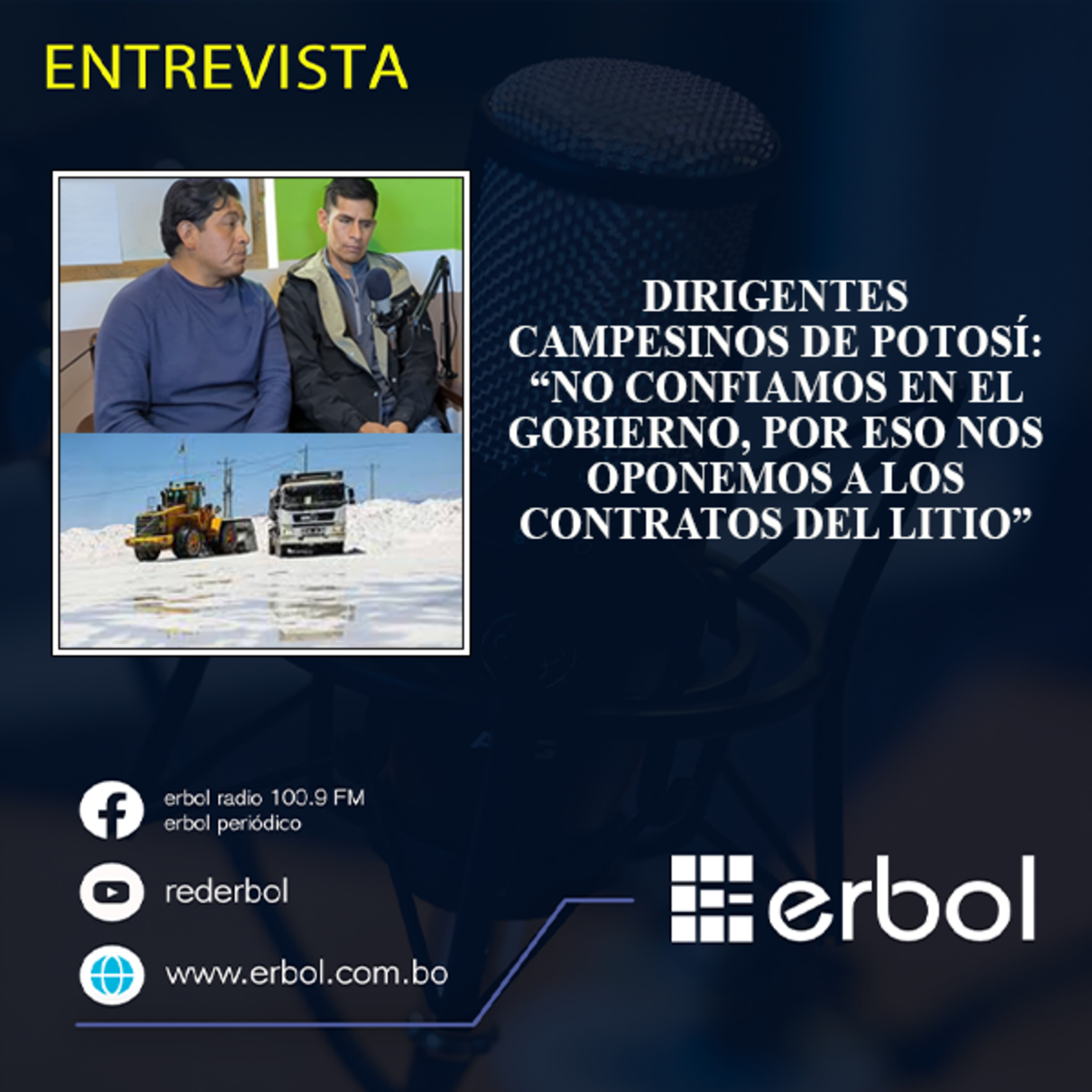 Dirigentes campesinos de Potosí: “No confiamos en el gobierno, por eso nos oponemos a los contratos del litio” episode artwork