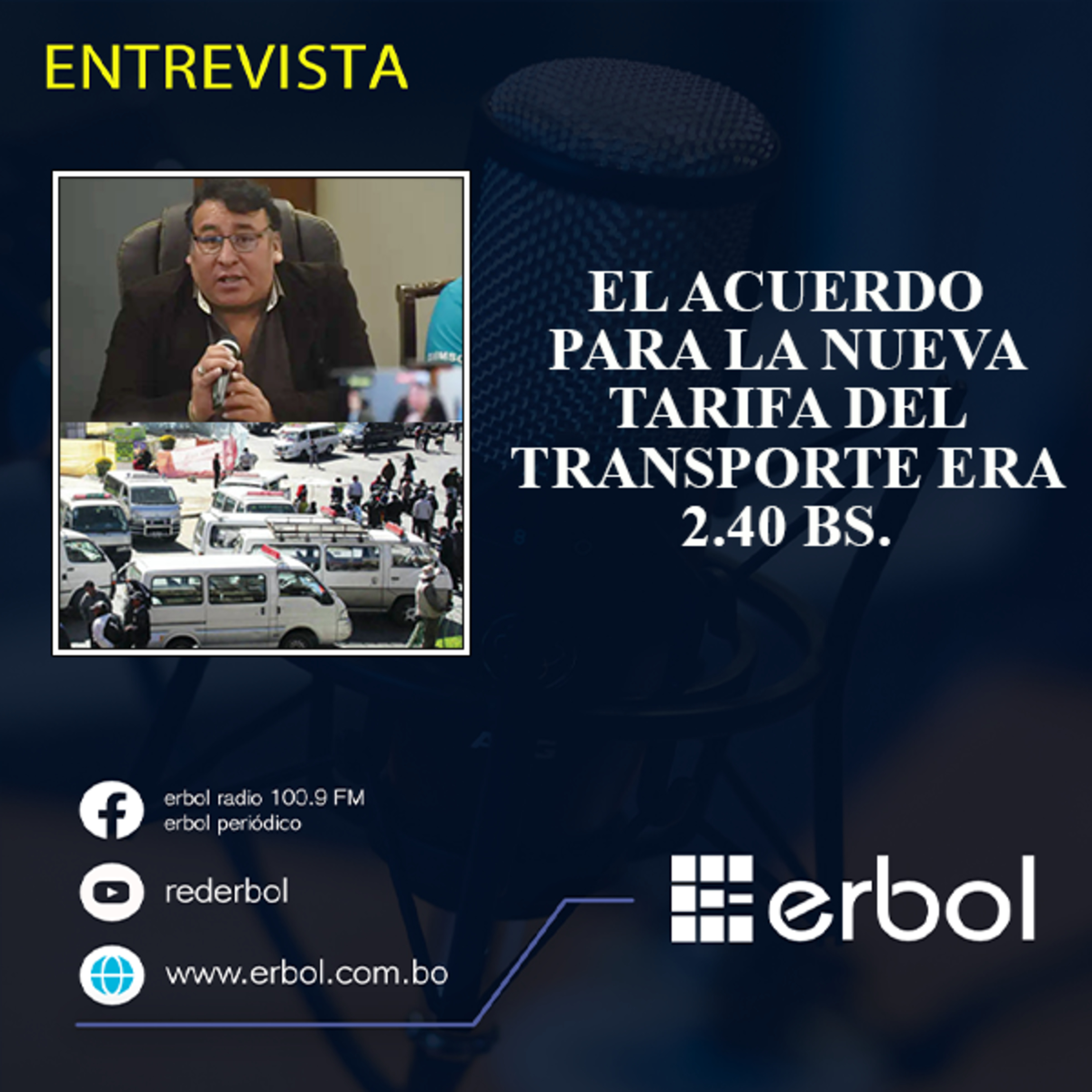 El acuerdo para la nueva tarifa del transporte era 2.40 Bs. episode artwork