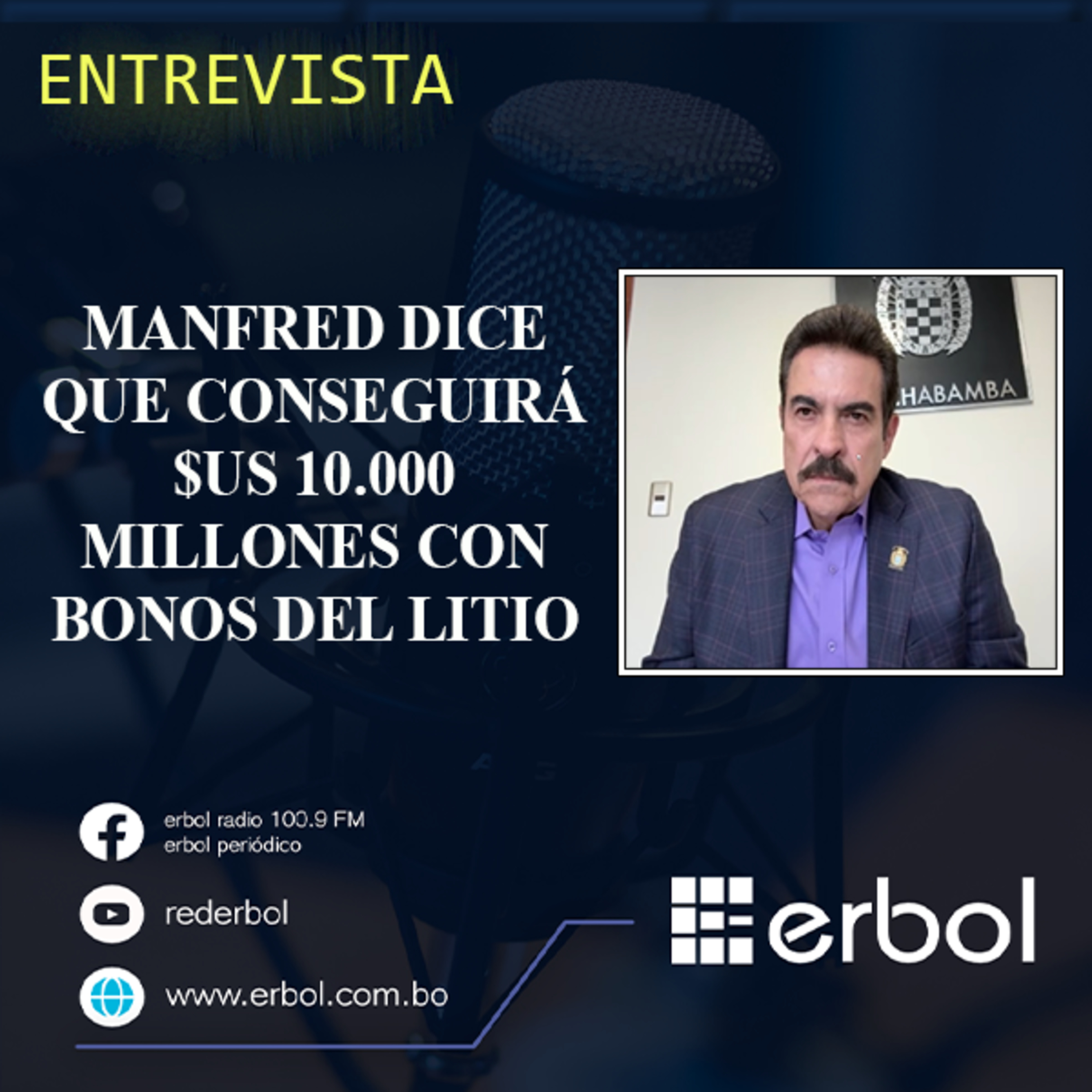 Manfred dice que conseguirá $us 10.000 millones con bonos del litio episode artwork