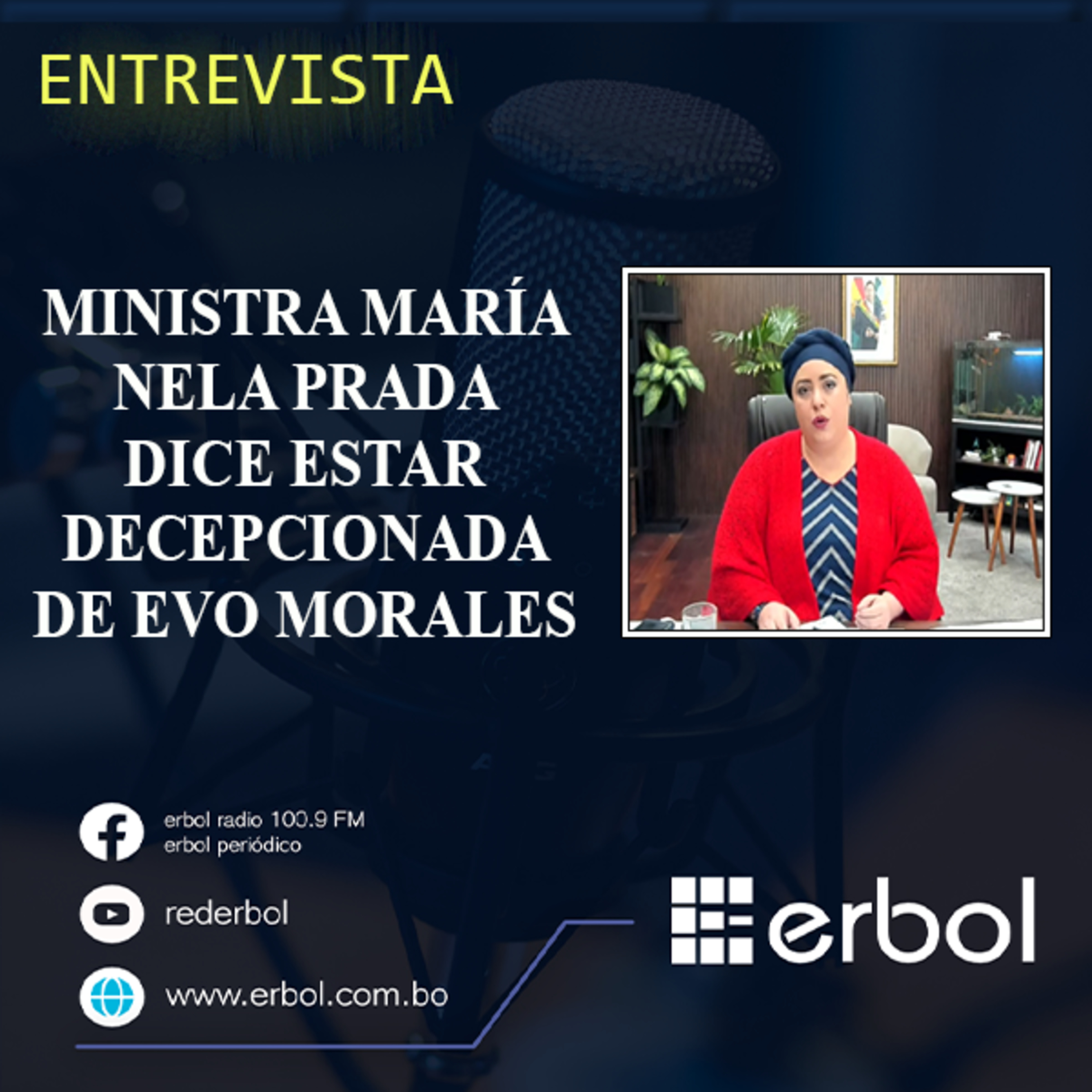 Ministra María Nela Prada dice estar decepcionada de Evo Morales