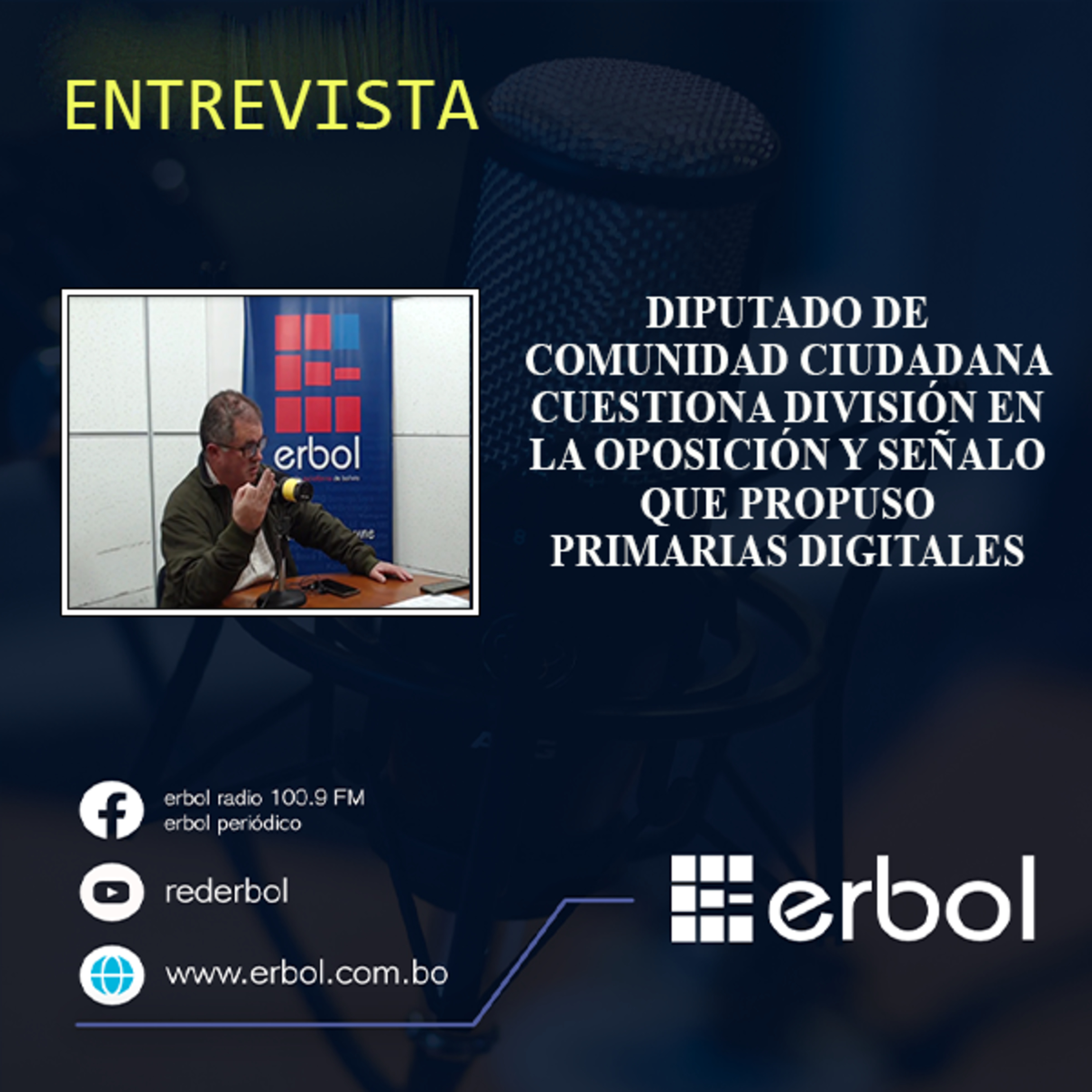 Diputado de Comunidad Ciudadana cuestiona división en la oposición y propone primarias digitales episode artwork