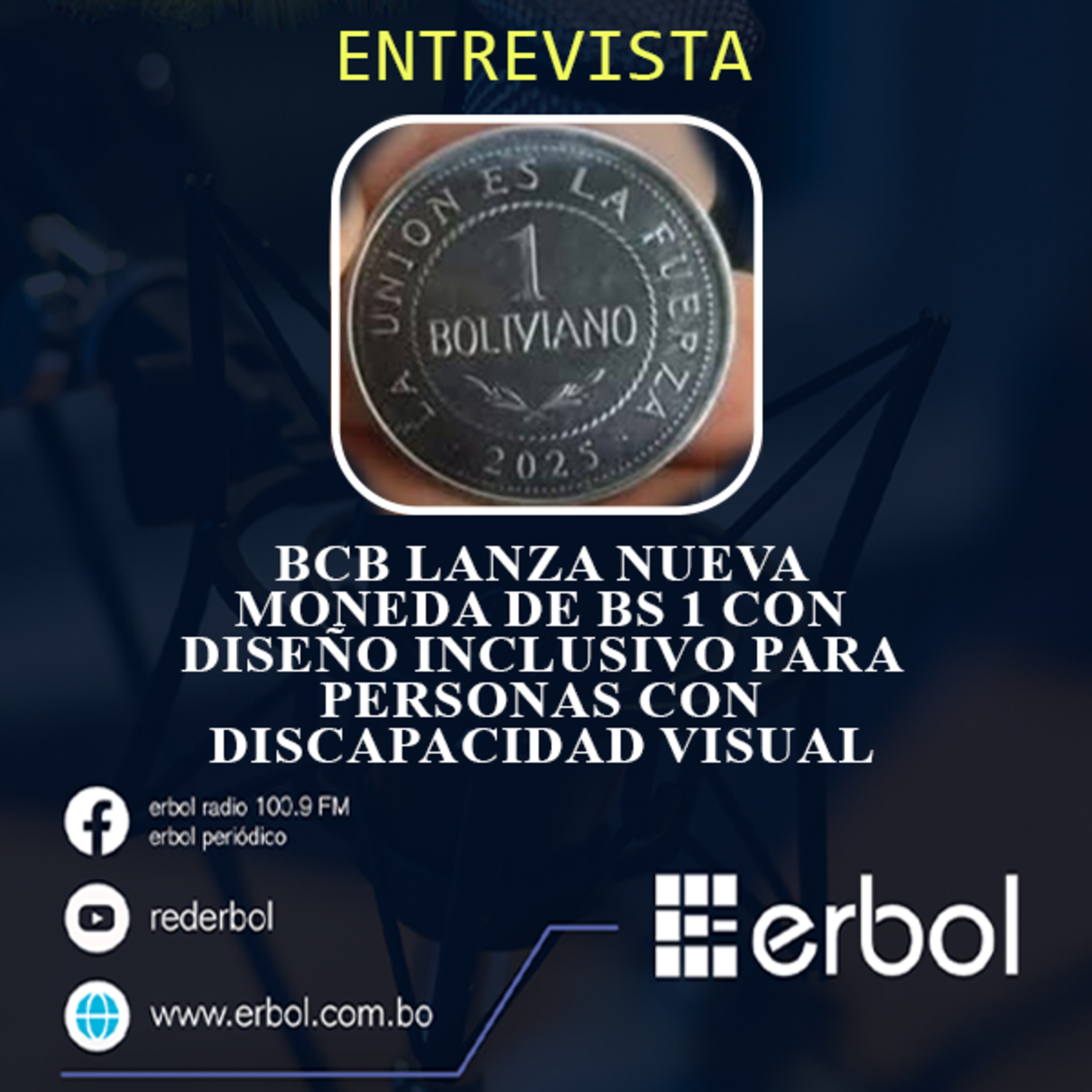 BCB lanza nueva moneda de Bs 1 con diseño inclusivo para personas con discapacidad visual episode artwork