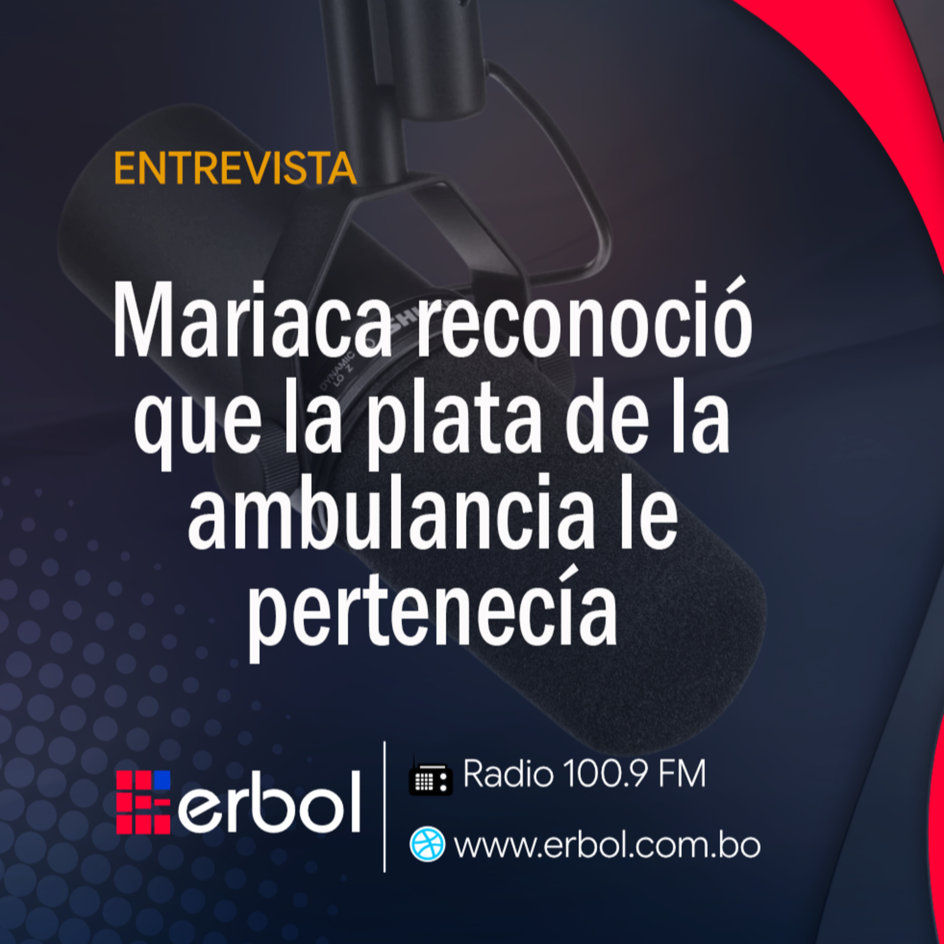 Mariaca reconoció que la plata de la ambulancia le pertenecía episode artwork