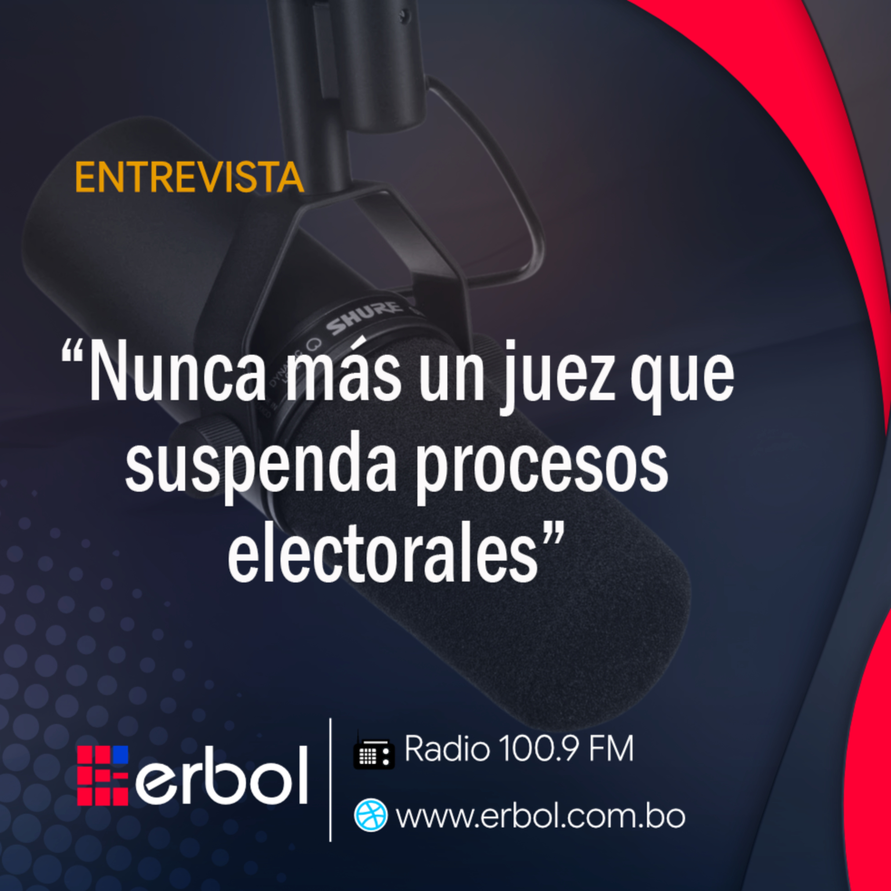 “Nunca más un juez que suspenda procesos electorales” episode artwork