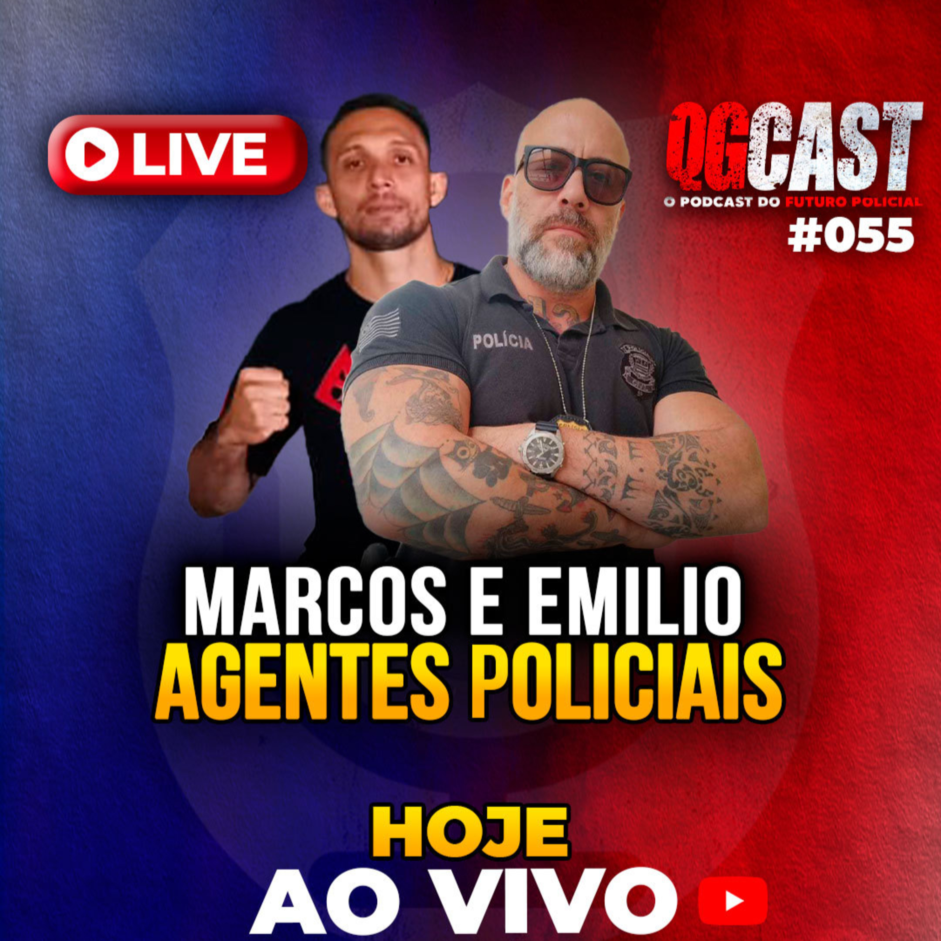 QG Cast com Agentes Policiais Marcos e Emilio - QG CAST #55 episode artwork