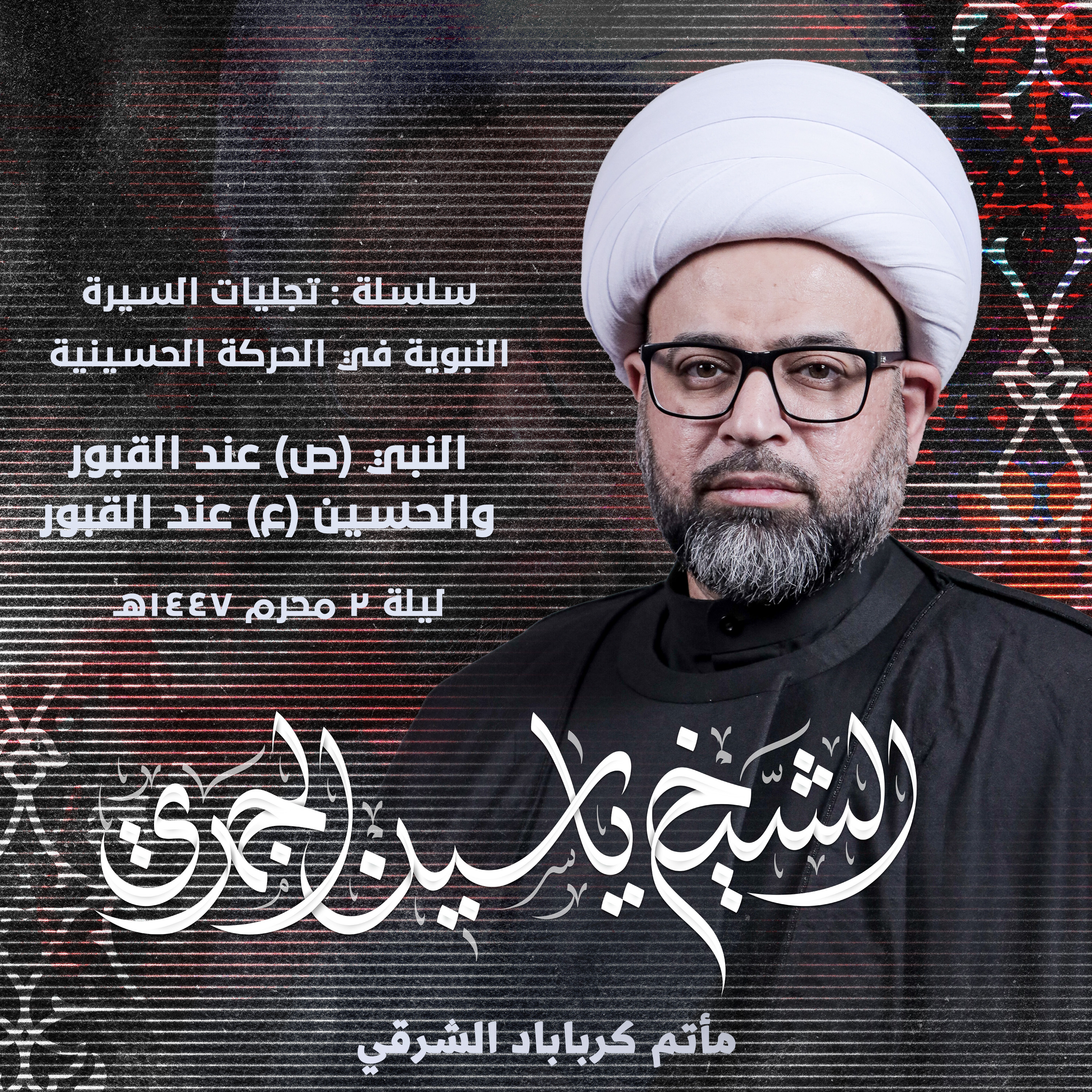 النبي (ص) عند القبور والحسين (ع) عند القبور