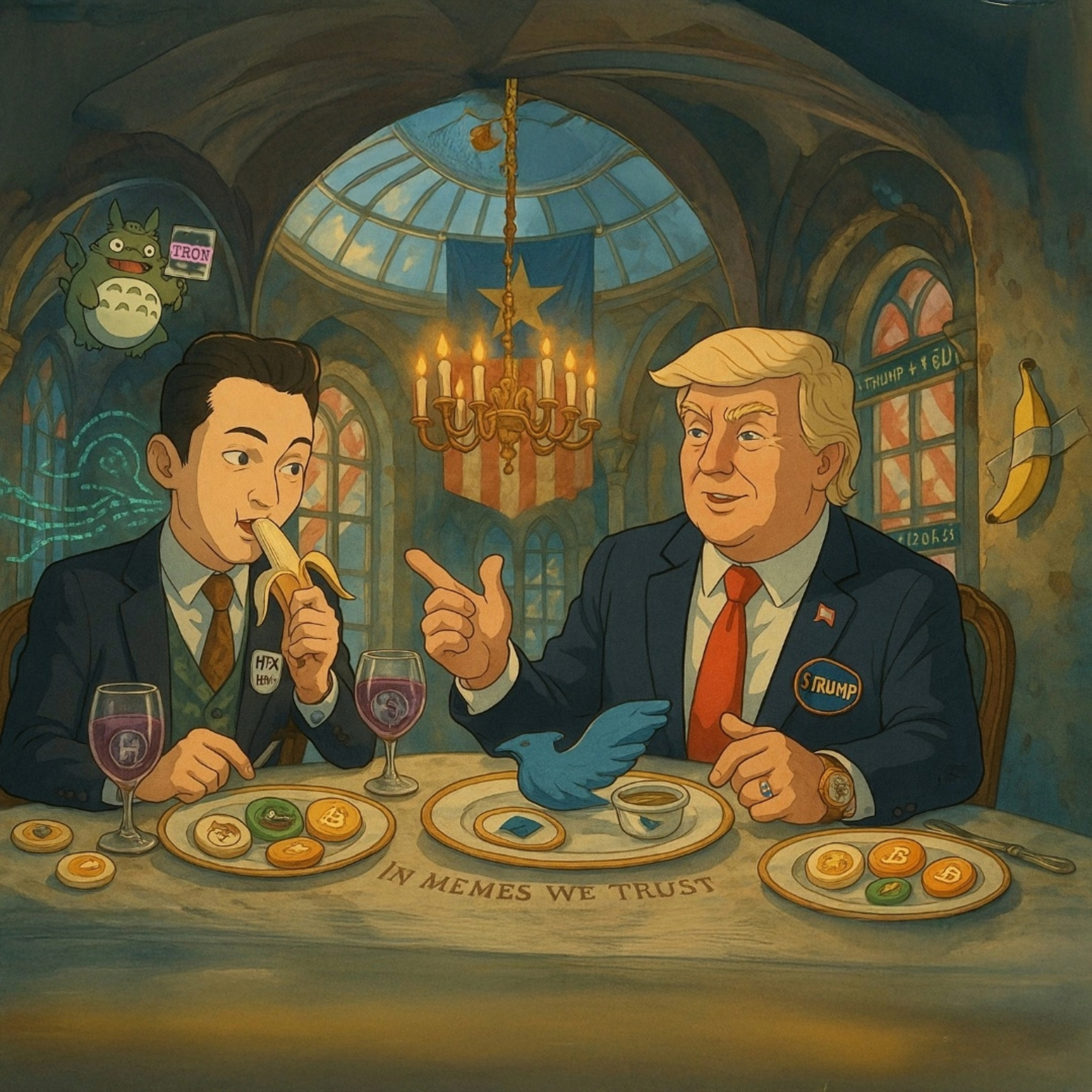 特朗普 TRUMP meme coin 晚宴登場 幣圈大佬雲集食飯打卡竟變失望夜