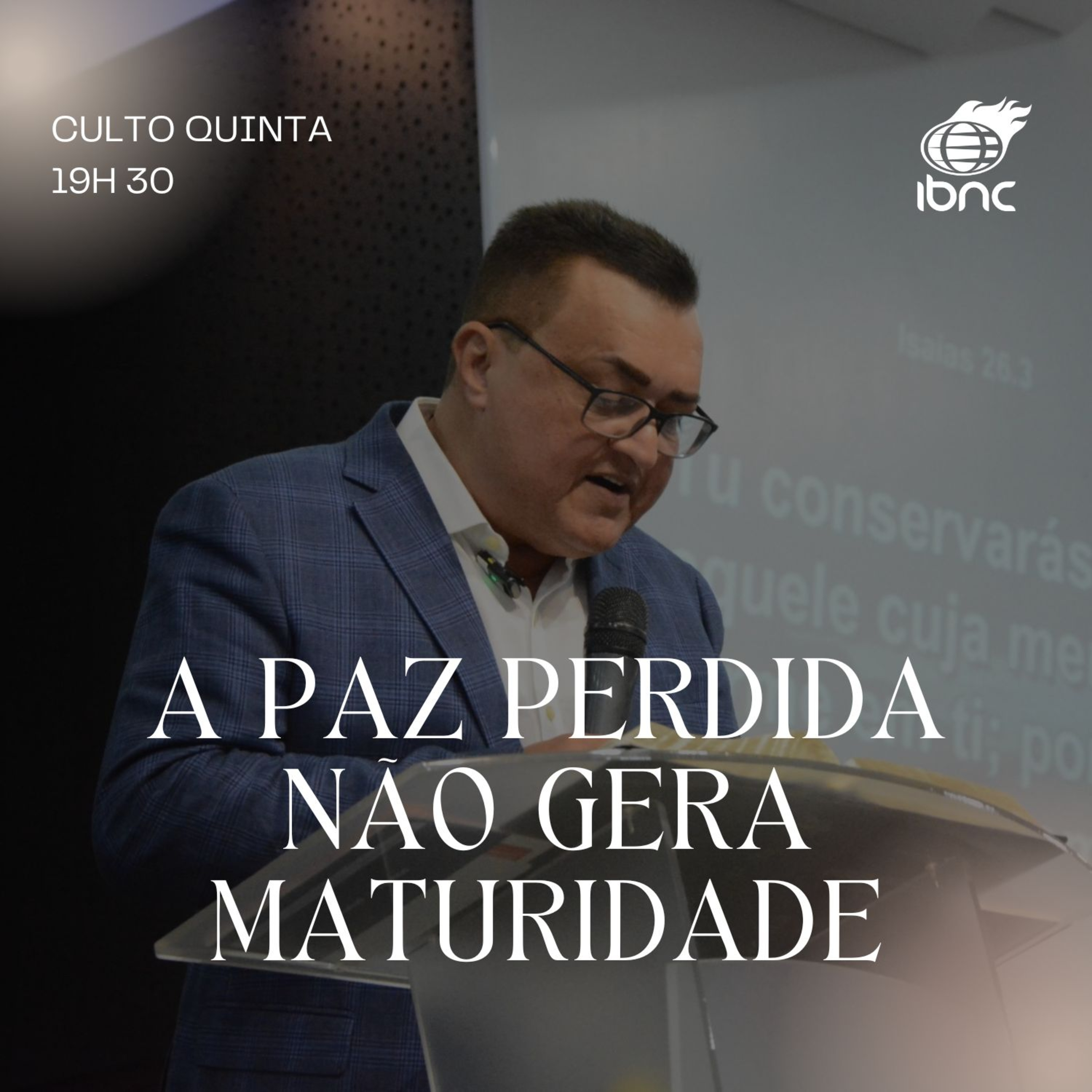 A paz perdida não gera maturidade | Pr. Antonio Ulisses | IBNC 19H30 | 23 OUT episode artwork