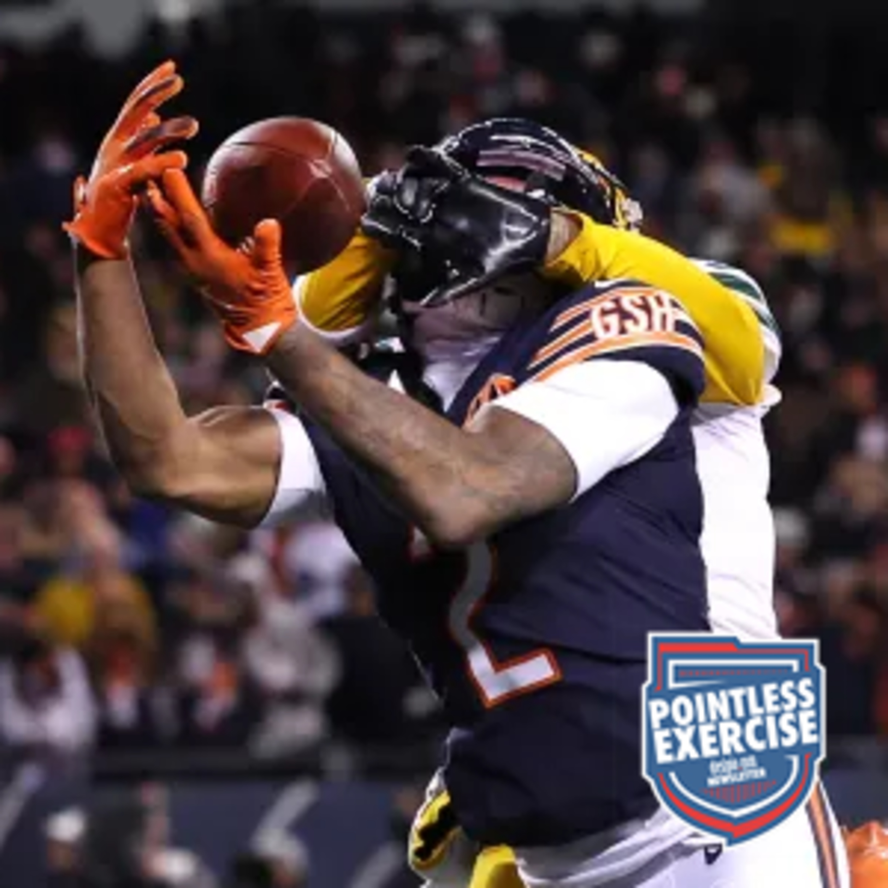457. DJ and Caleb grate the cheese - Bears 22, Packers 16 - RECRAP - Live! - Pointless Exercise Podcast episode artwork