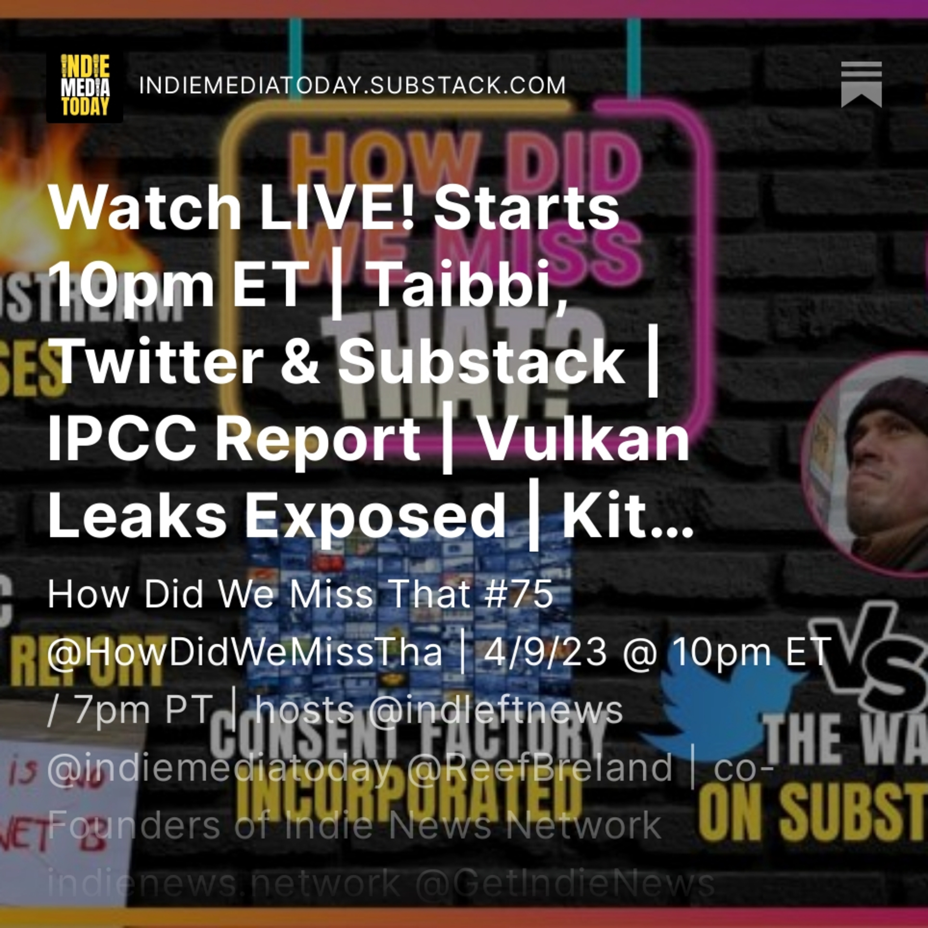 How Did We Miss That? by IndieLeft.media / IndieNews.Network