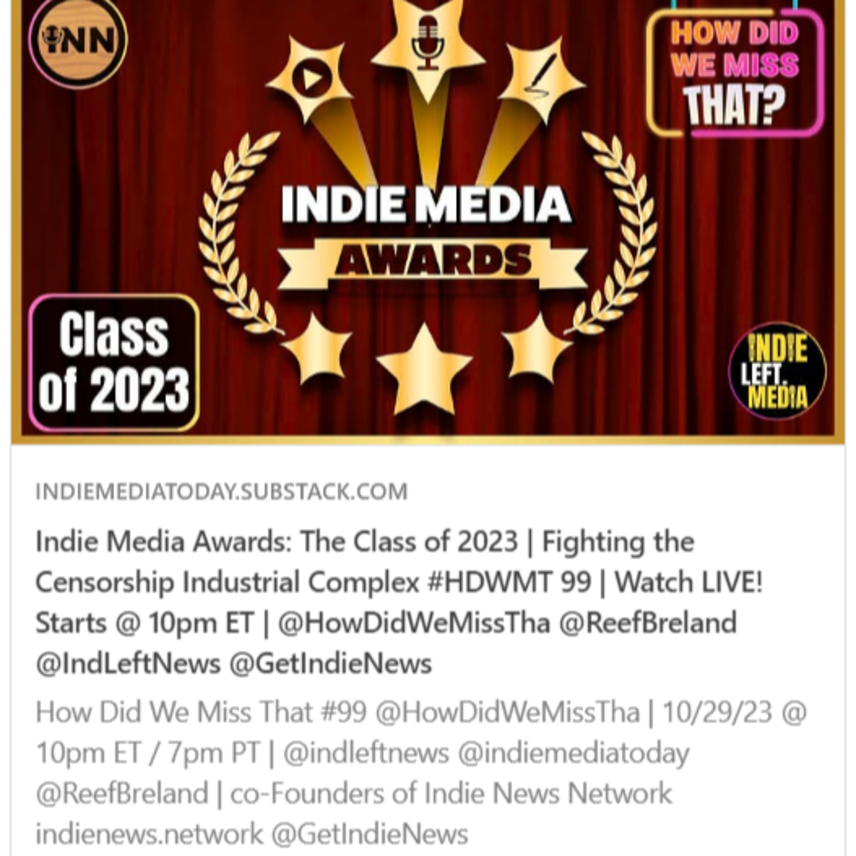 How Did We Miss That? by IndieLeft.media / IndieNews.Network