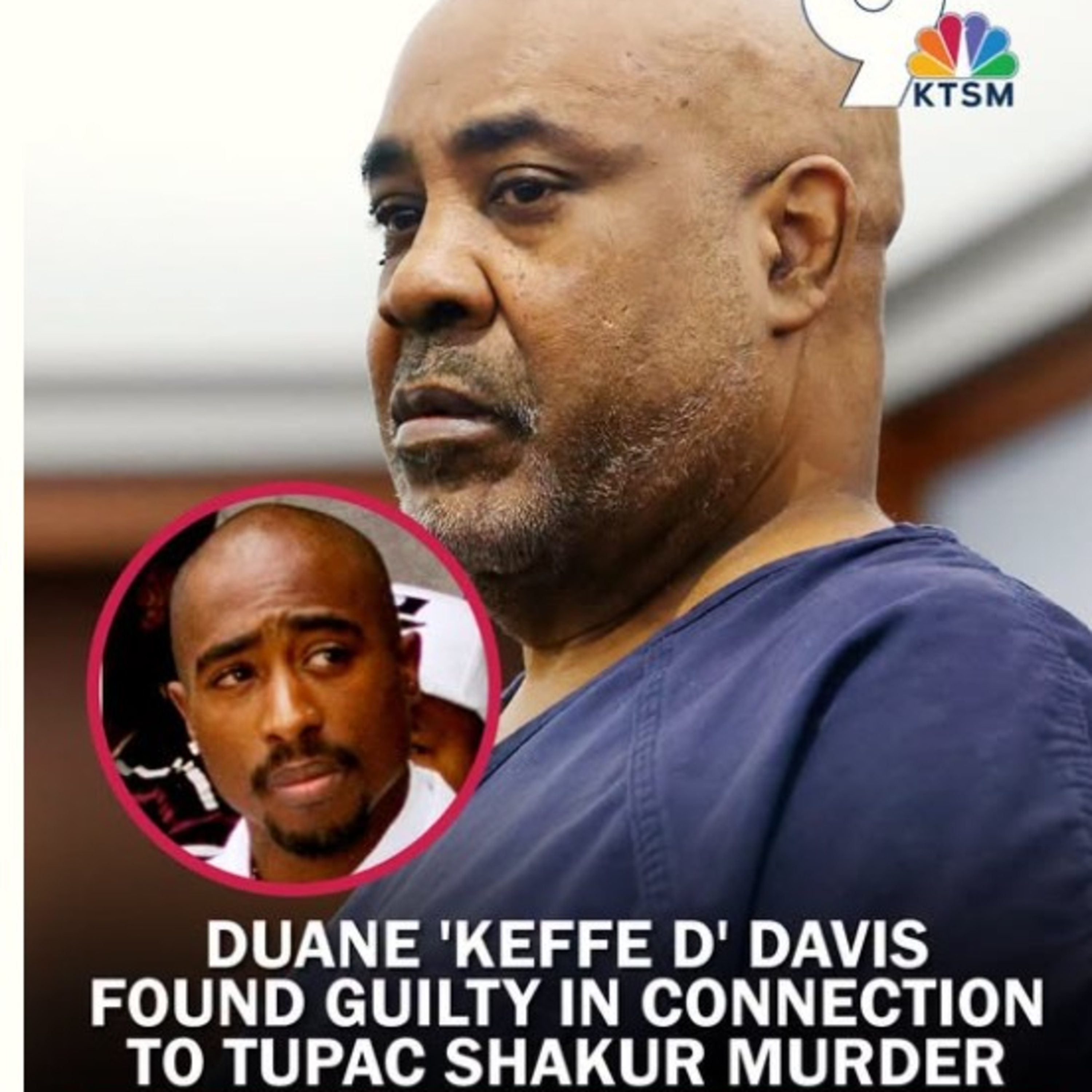 Duane "Keefe D" Davis found guilty on 2pacs murder episode artwork