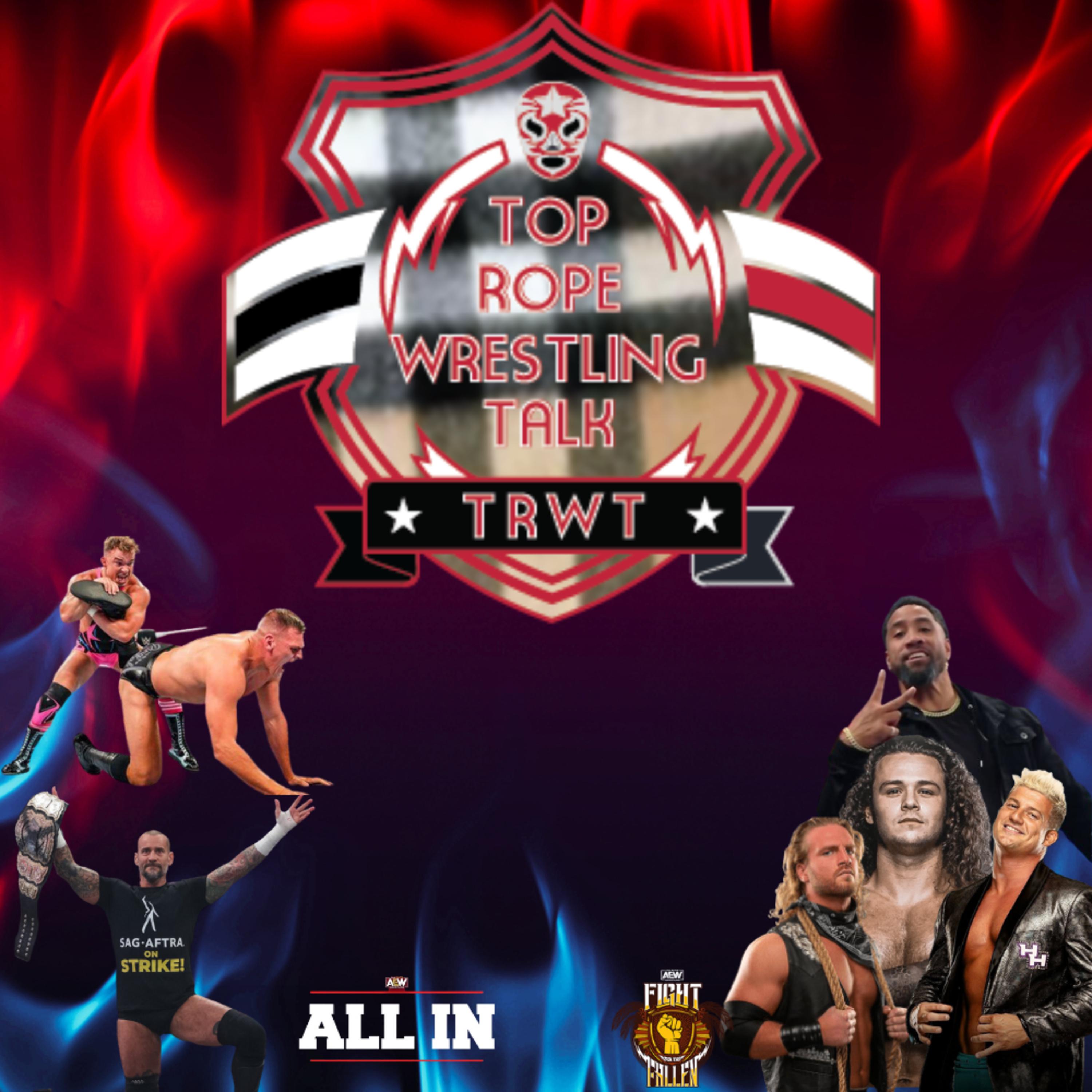 Top Rope Wrestling Talk - Fighting Outside The Ring episode artwork