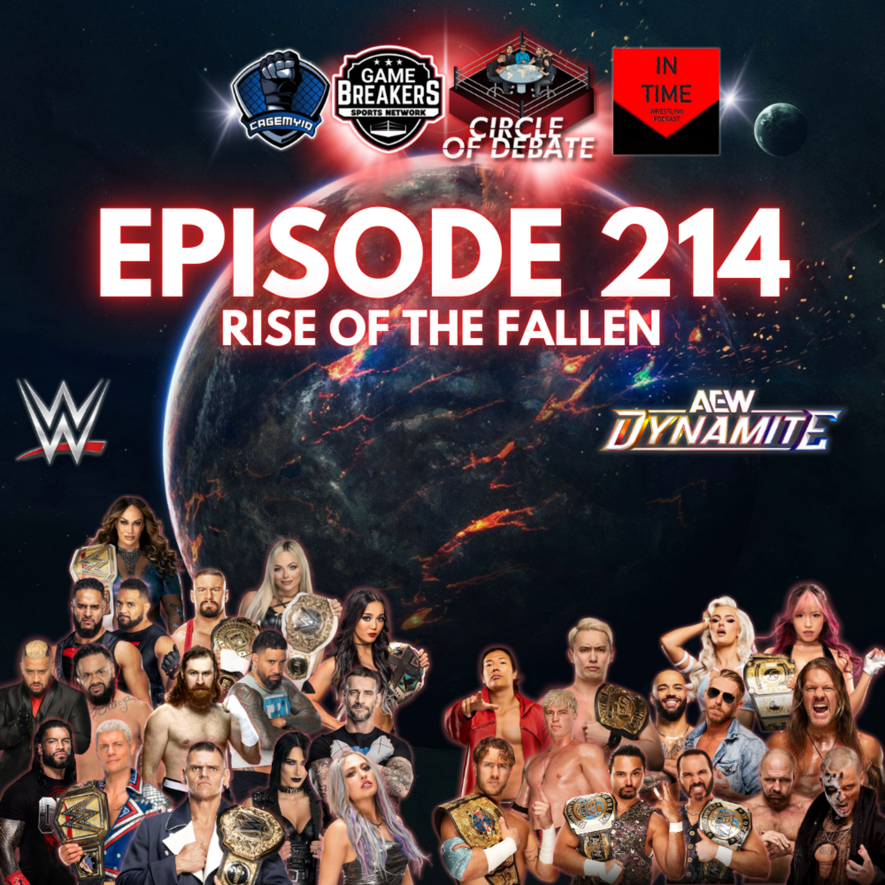 Circle Of Debate - Rise Of The Fallen (AEW/WWE/NXT/TNA) episode artwork
