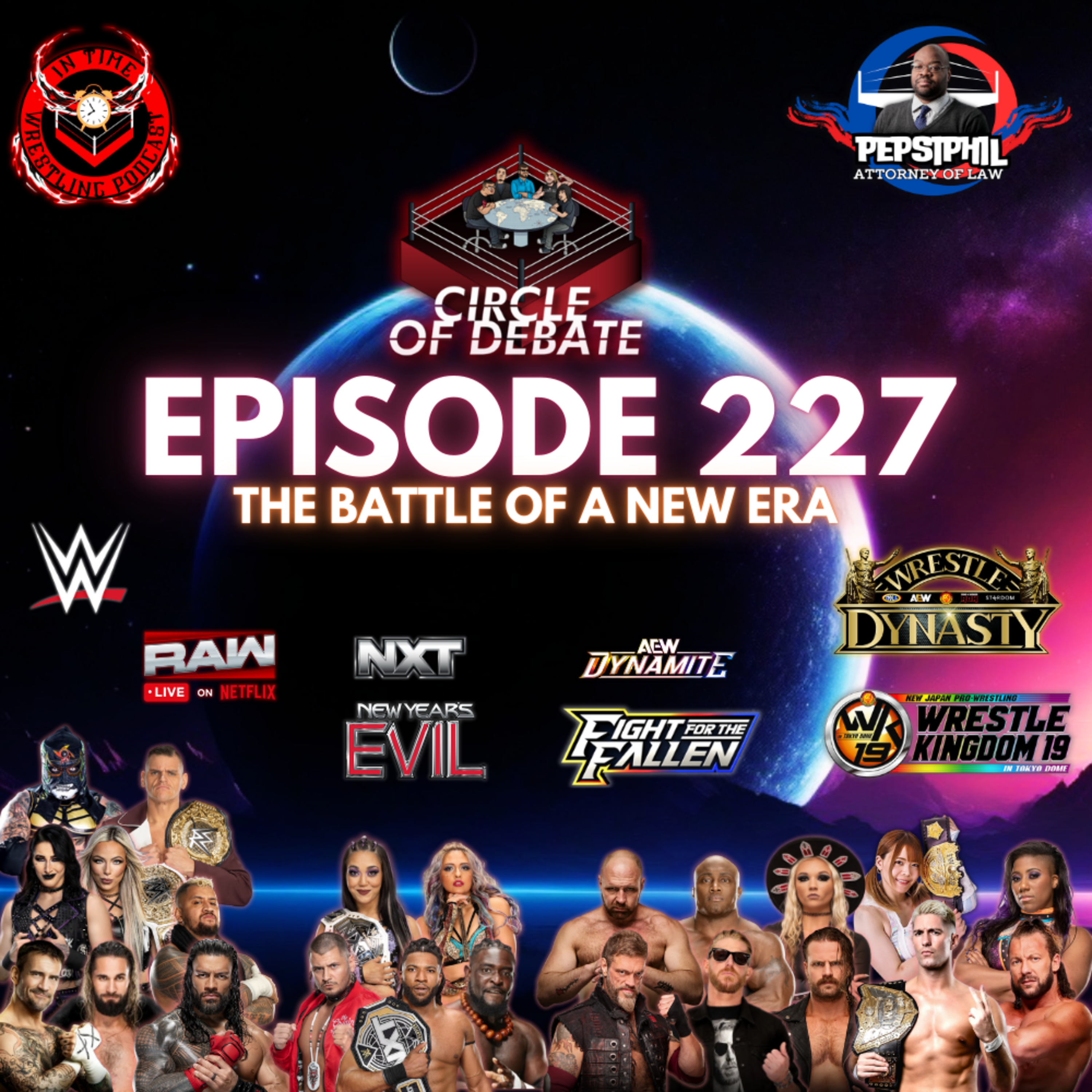 Circle Of Debate - Battle Of A New Era (WWE/AEW/NXT/NJPW) episode artwork