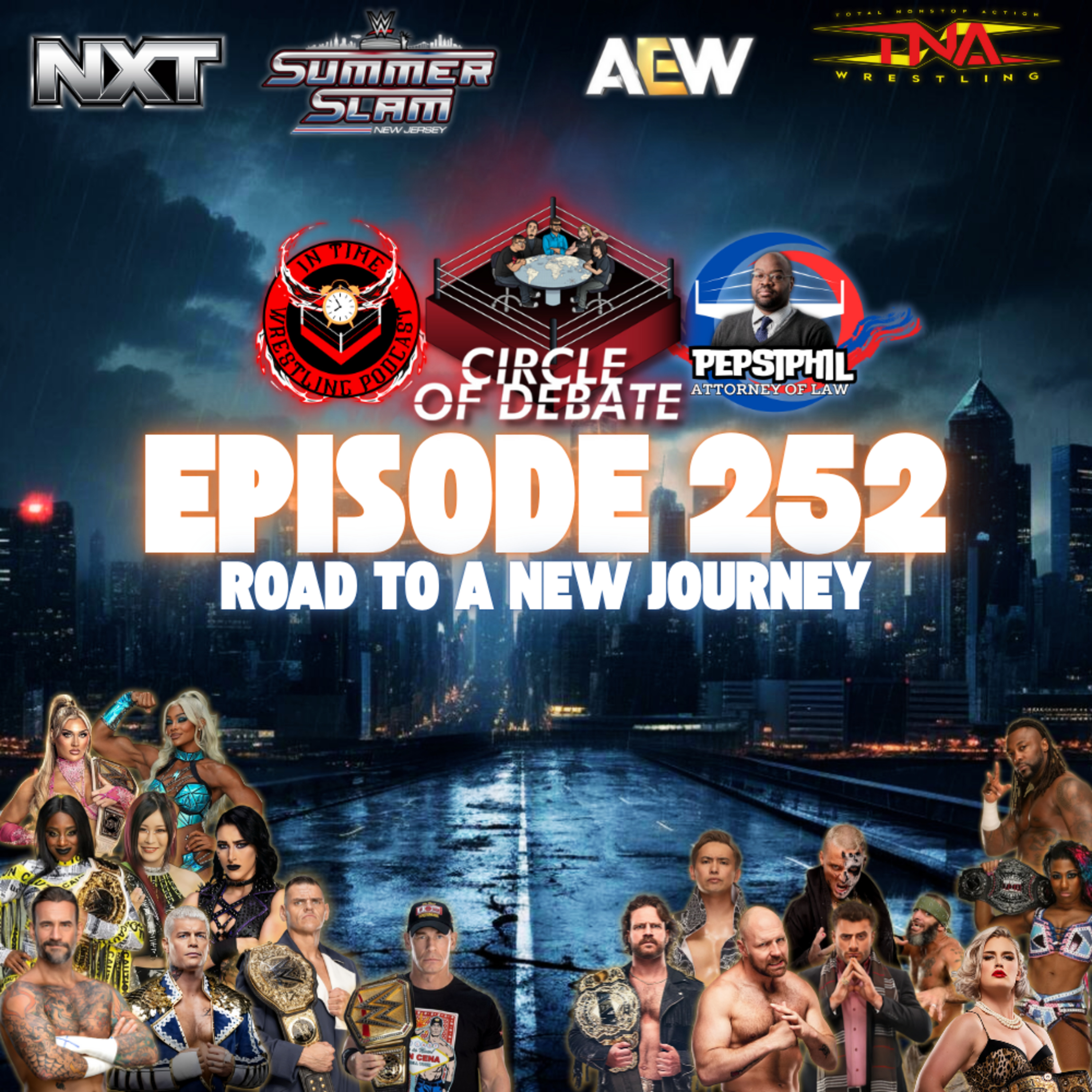 Circle Of Debate - Road To A New Journey (WWE/NXT/AEW/TNA) episode artwork