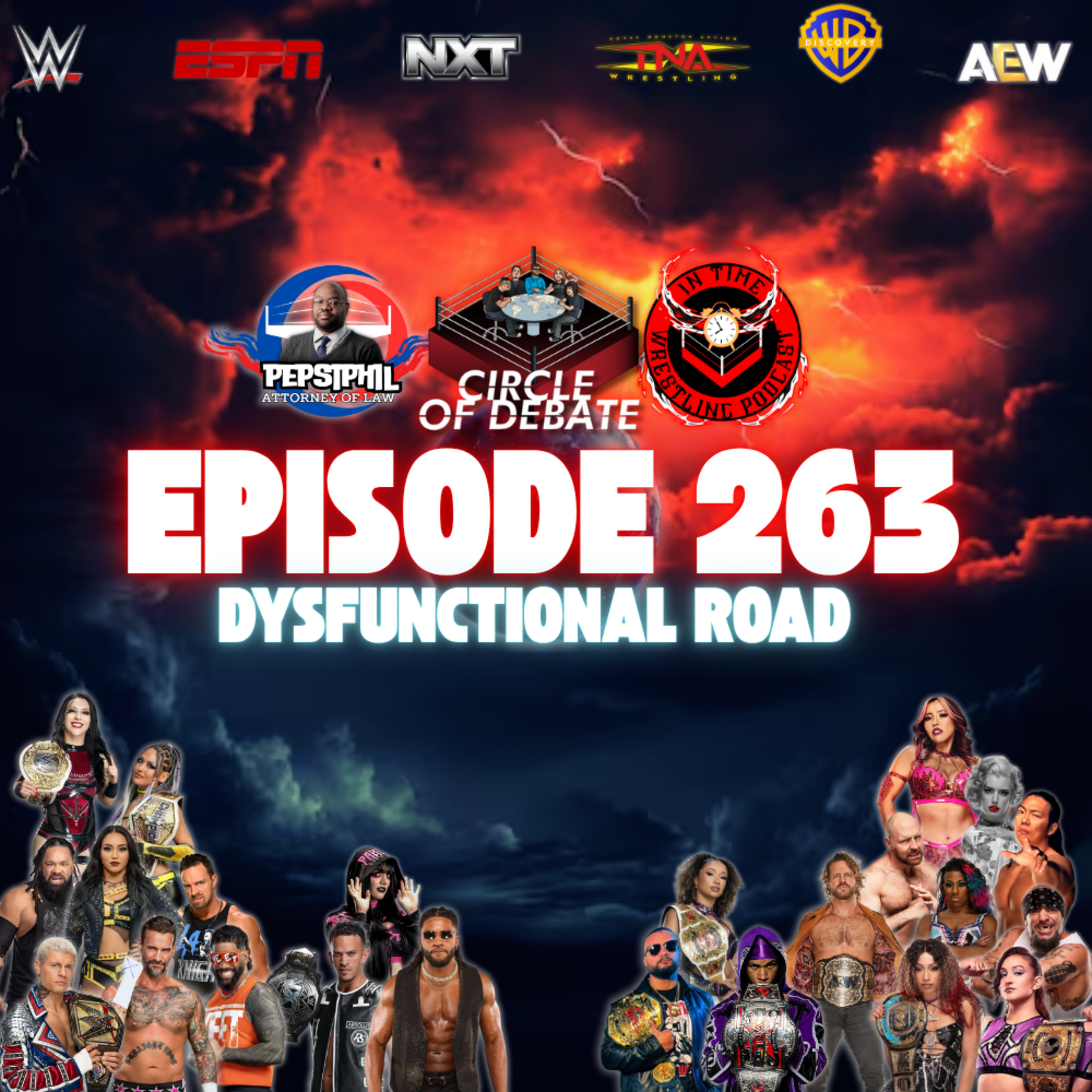 Circle Of Debate - Dysfunctional Road (WWE/AEW/NXT/TNA) episode artwork