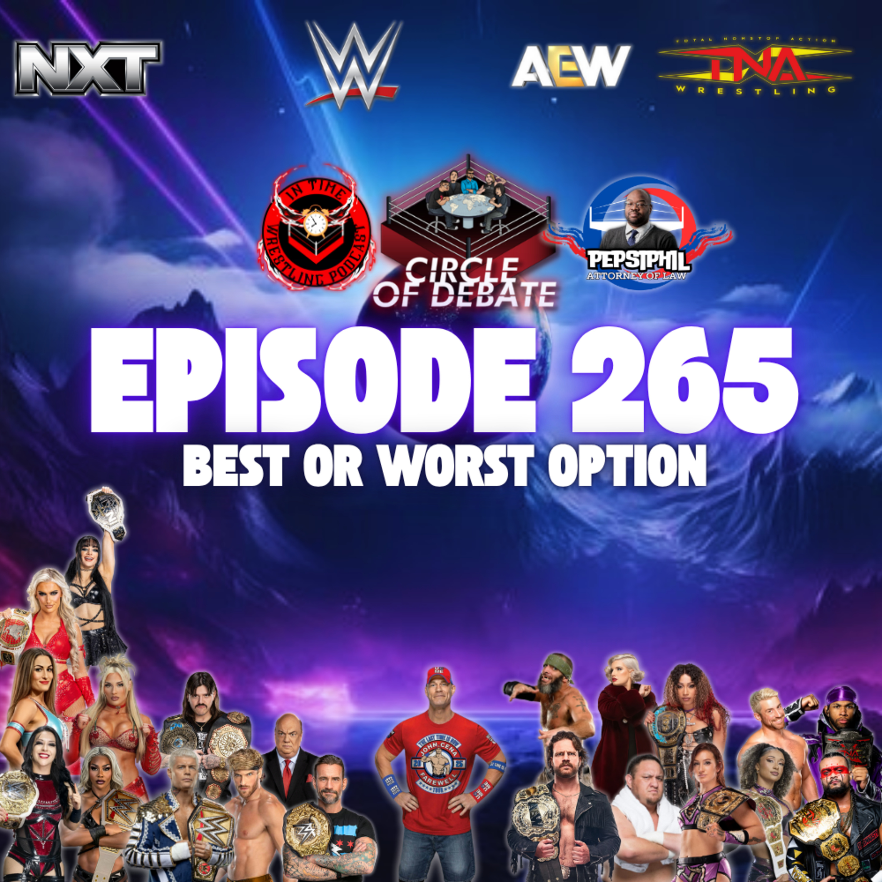  Circle Of Debate - Best Or Worst Option (WWE/AEW/NXT/TNA) episode artwork
