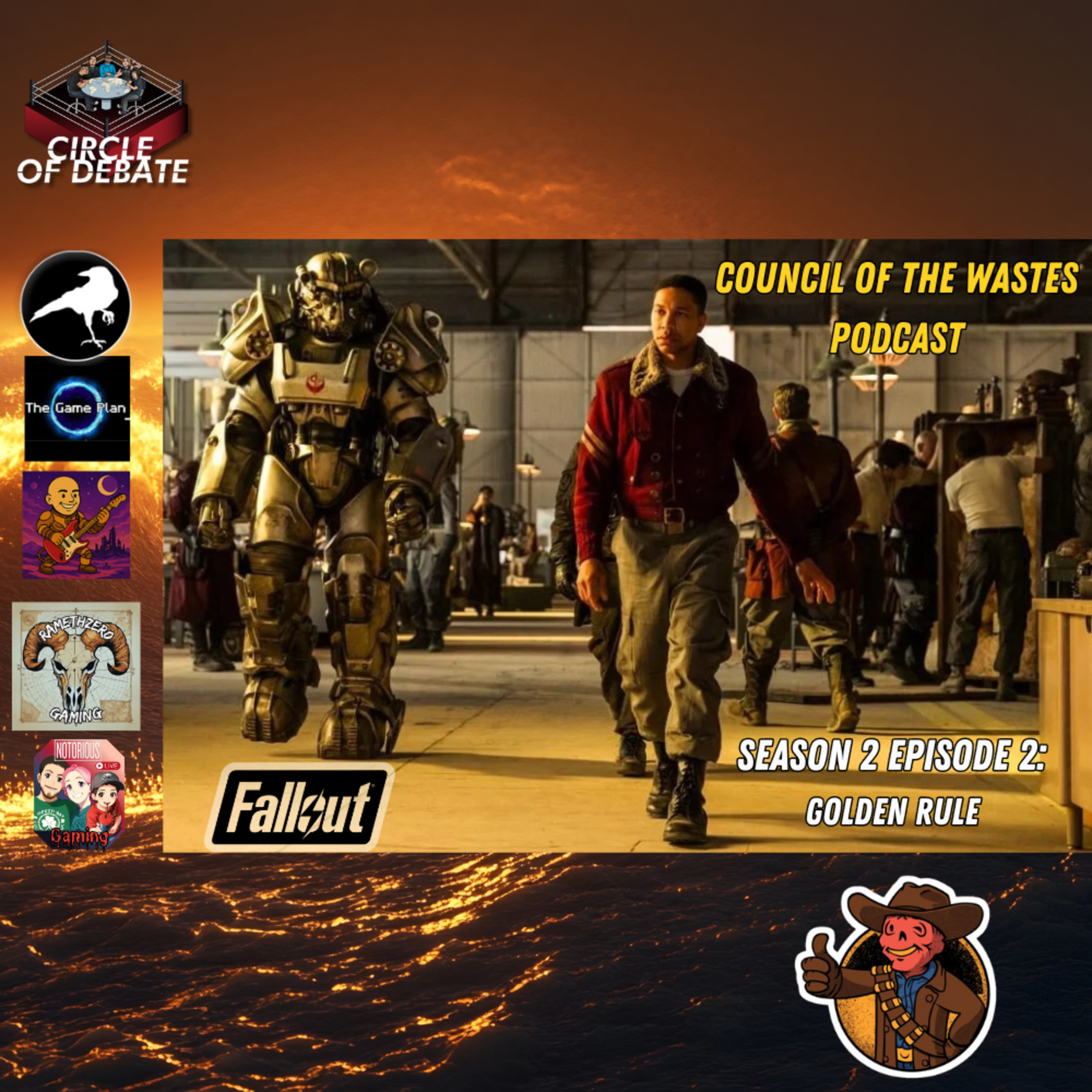  Fallout Series Season 2 Episode 2 The Golden Rule Review: Council of The Wastes Podcast episode artwork