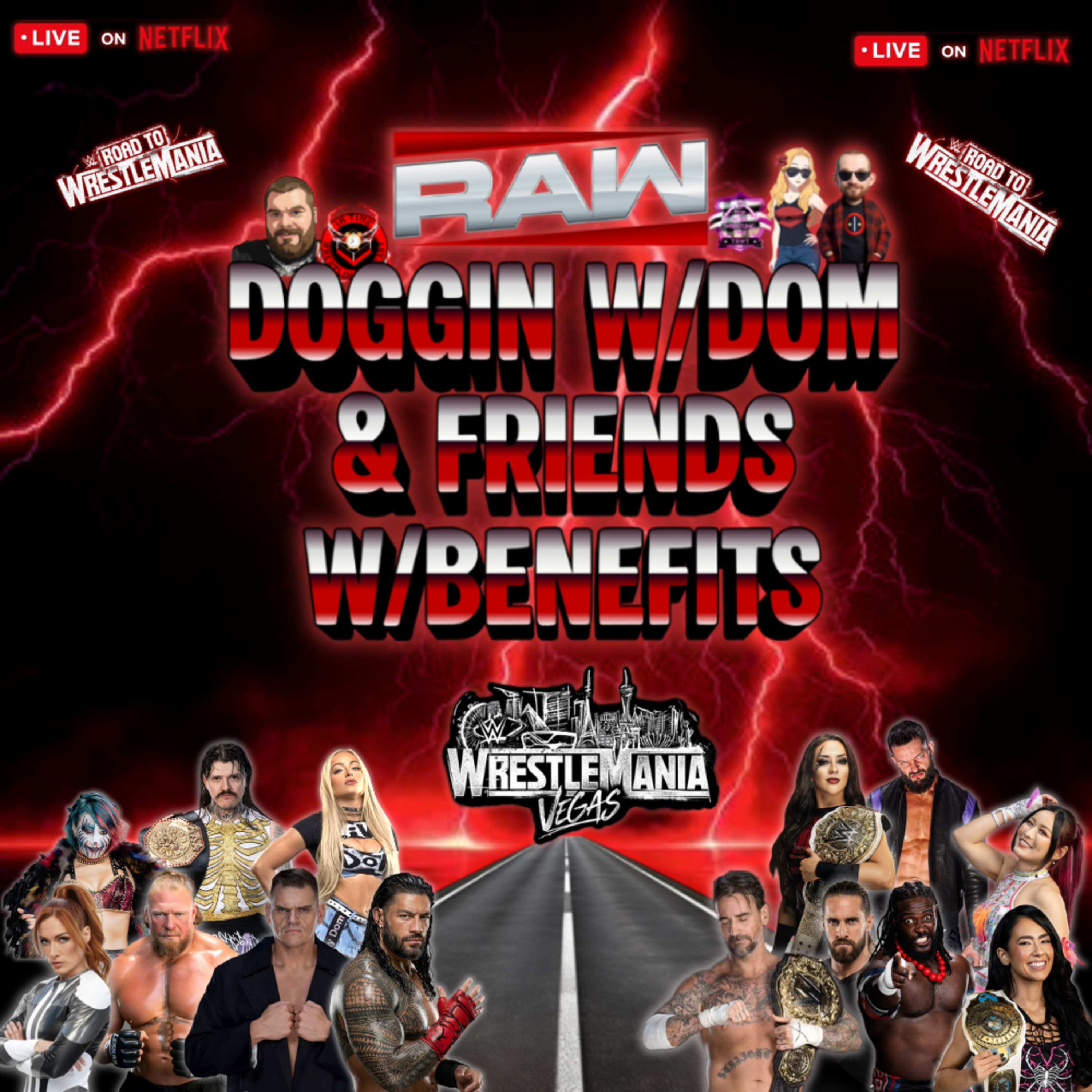 WWE Raw Netflix Road To Wrestlemania Watch Party!!! episode artwork